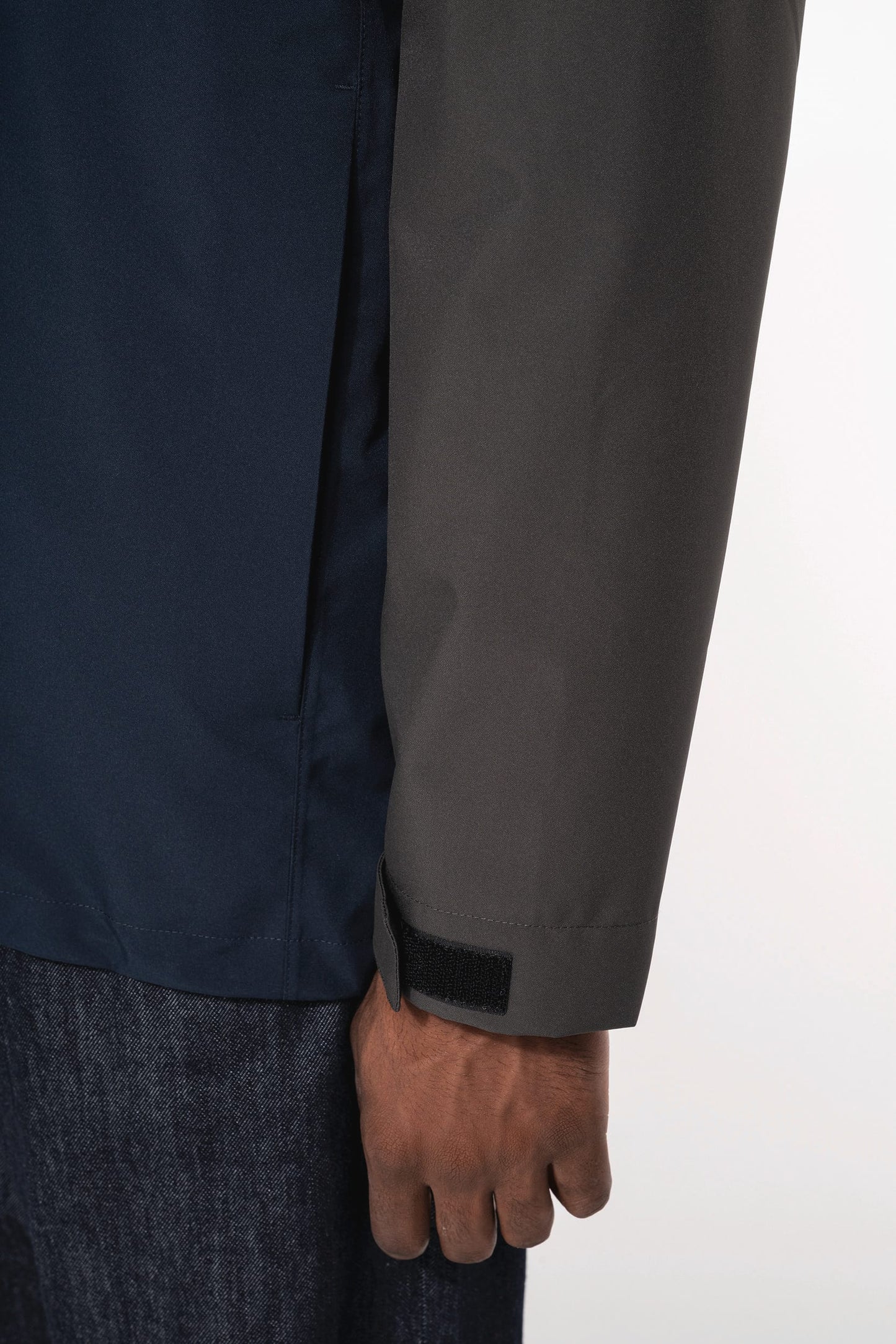 K6169 - Parka unisex 3 in 1 impermeabile con cappuccio bicolore