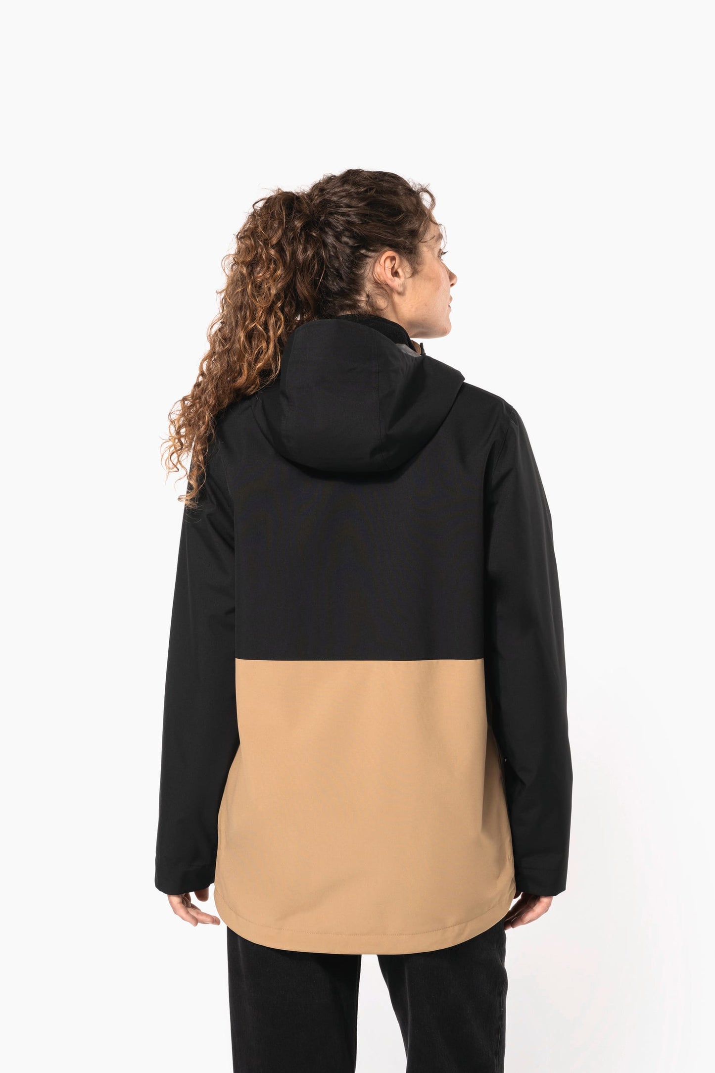 K6169 - Parka unisex 3 in 1 impermeabile con cappuccio bicolore