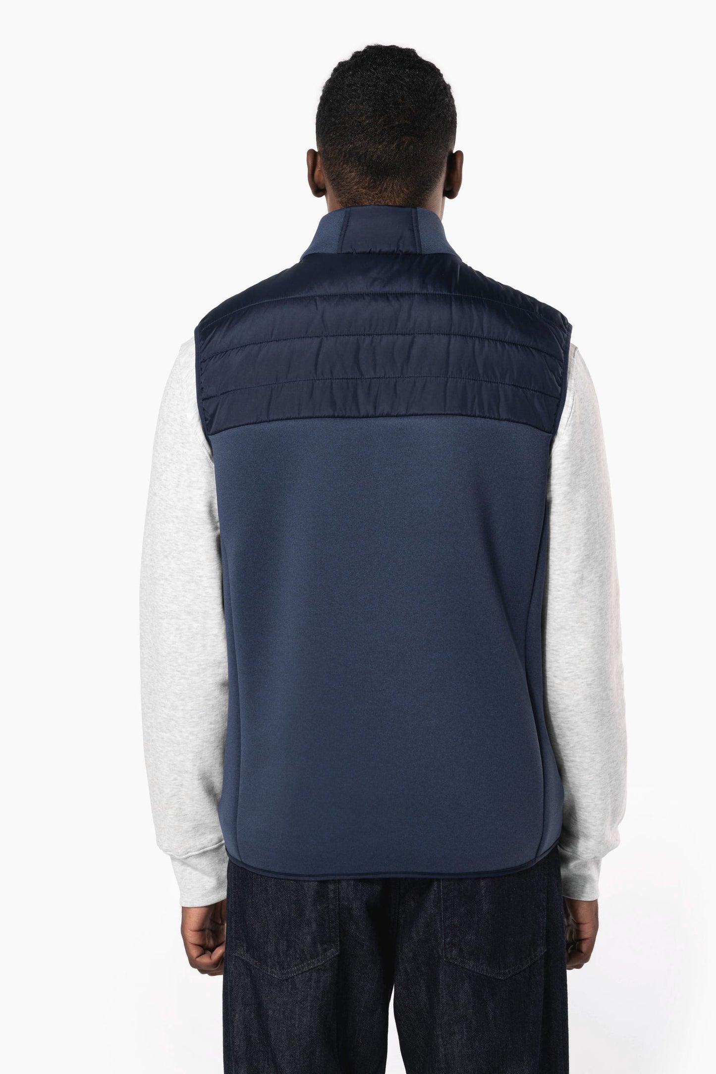 K6170 - Bodywarmer bimateriale uomo