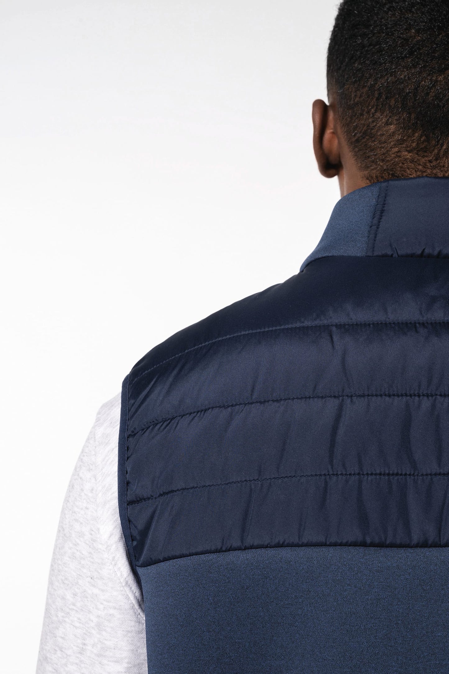 K6170 - Bodywarmer bimateriale uomo