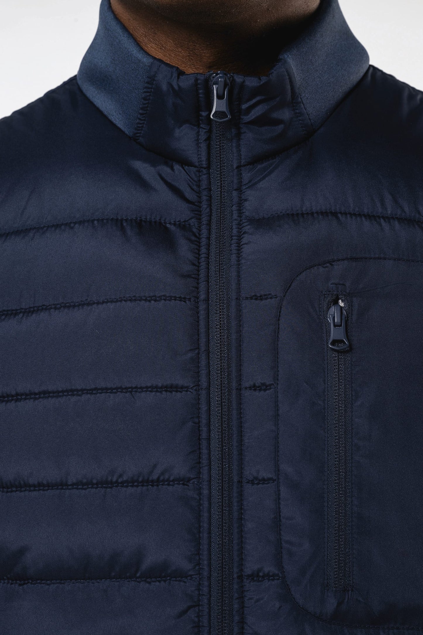 K6170 - Bodywarmer bimateriale uomo