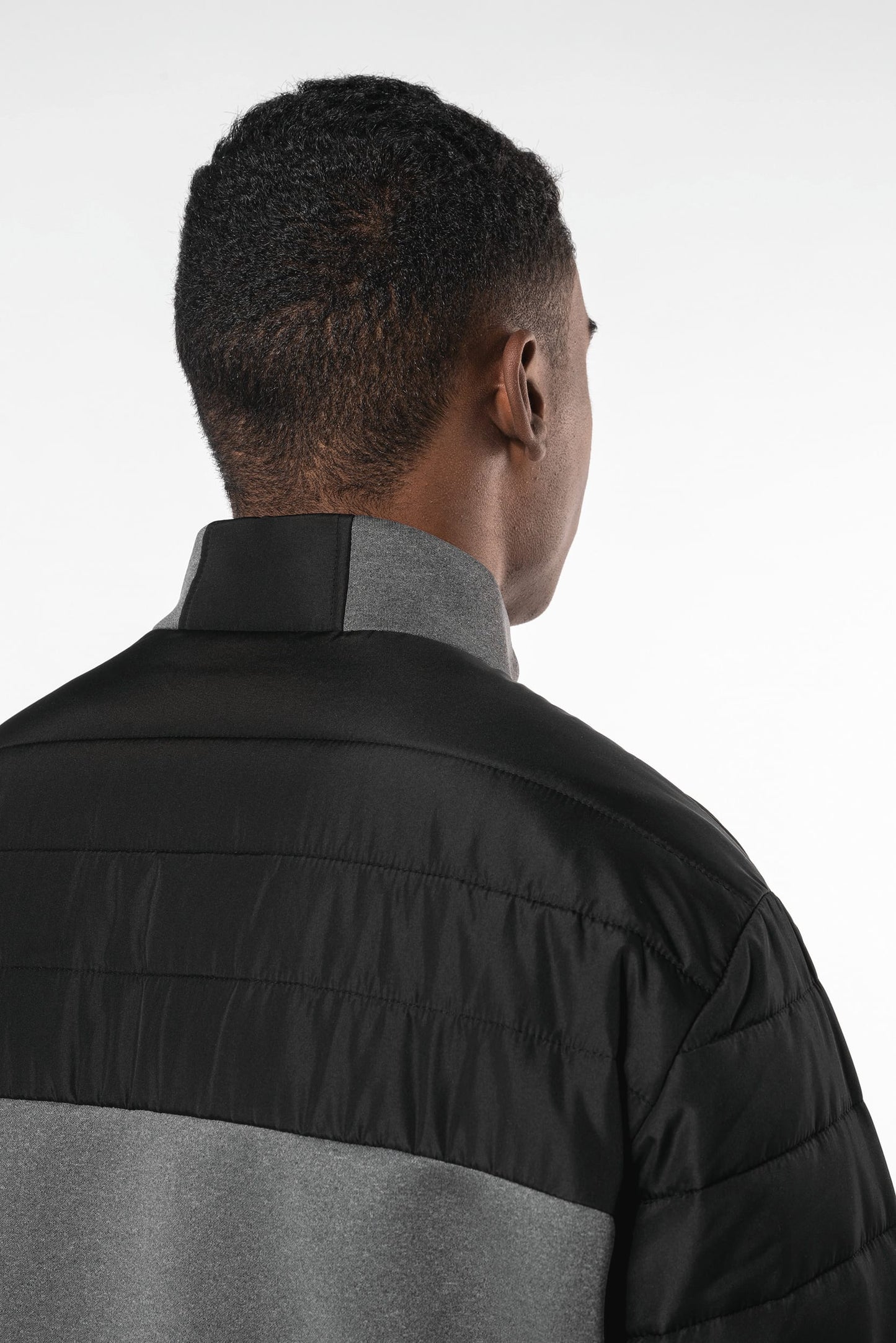 K6171 - Giacca bimateriale uomo