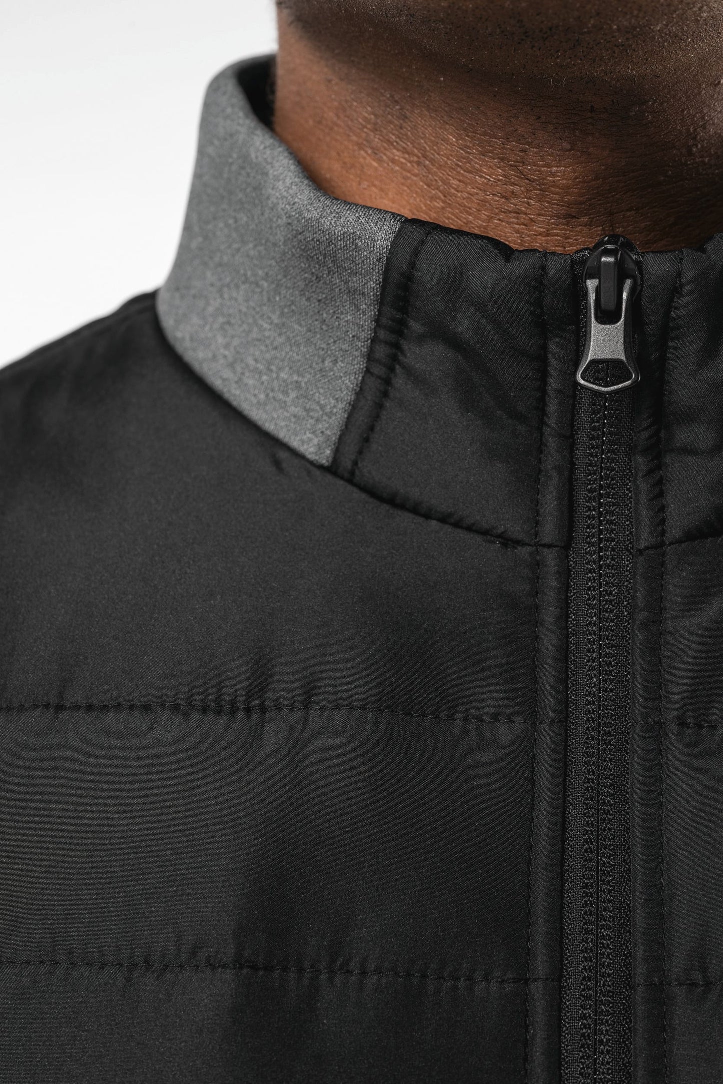 K6171 - Giacca bimateriale uomo