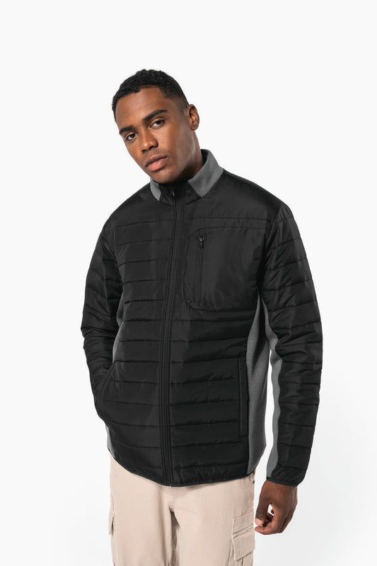 K6171 - Giacca bimateriale uomo
