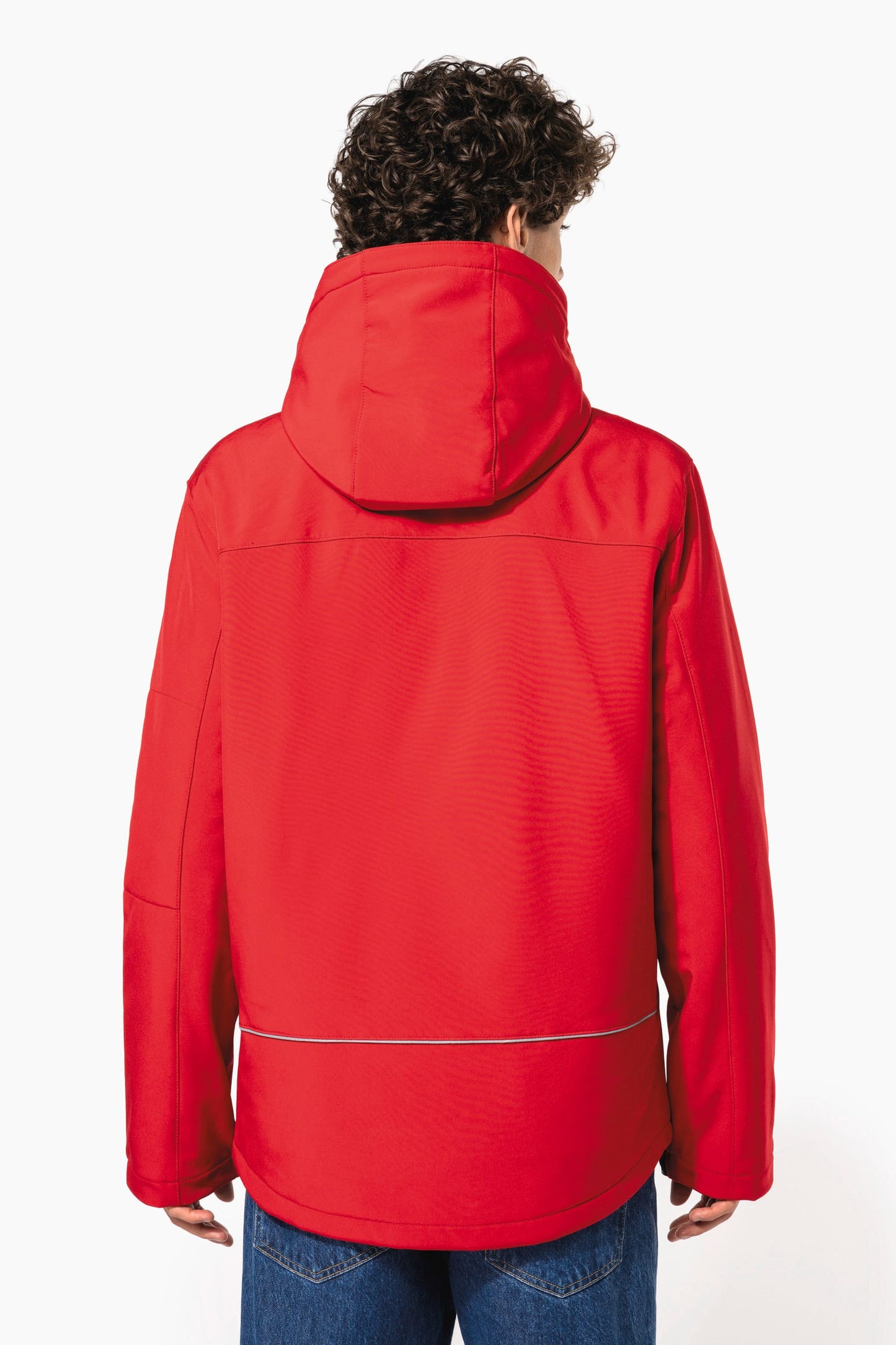 K650 - Parka uomo softshell imbottito con cappuccio