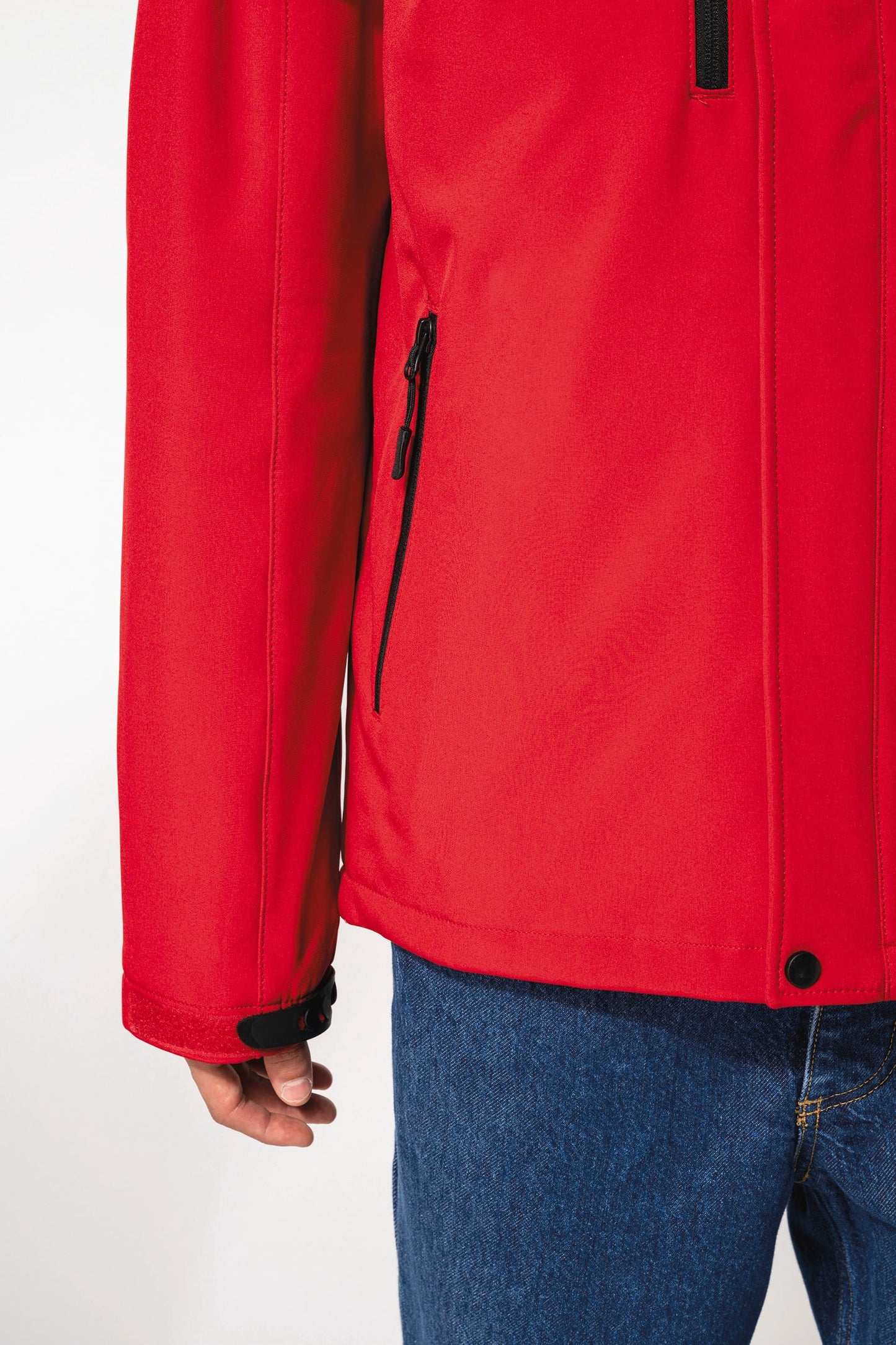 K650 - Parka uomo softshell imbottito con cappuccio