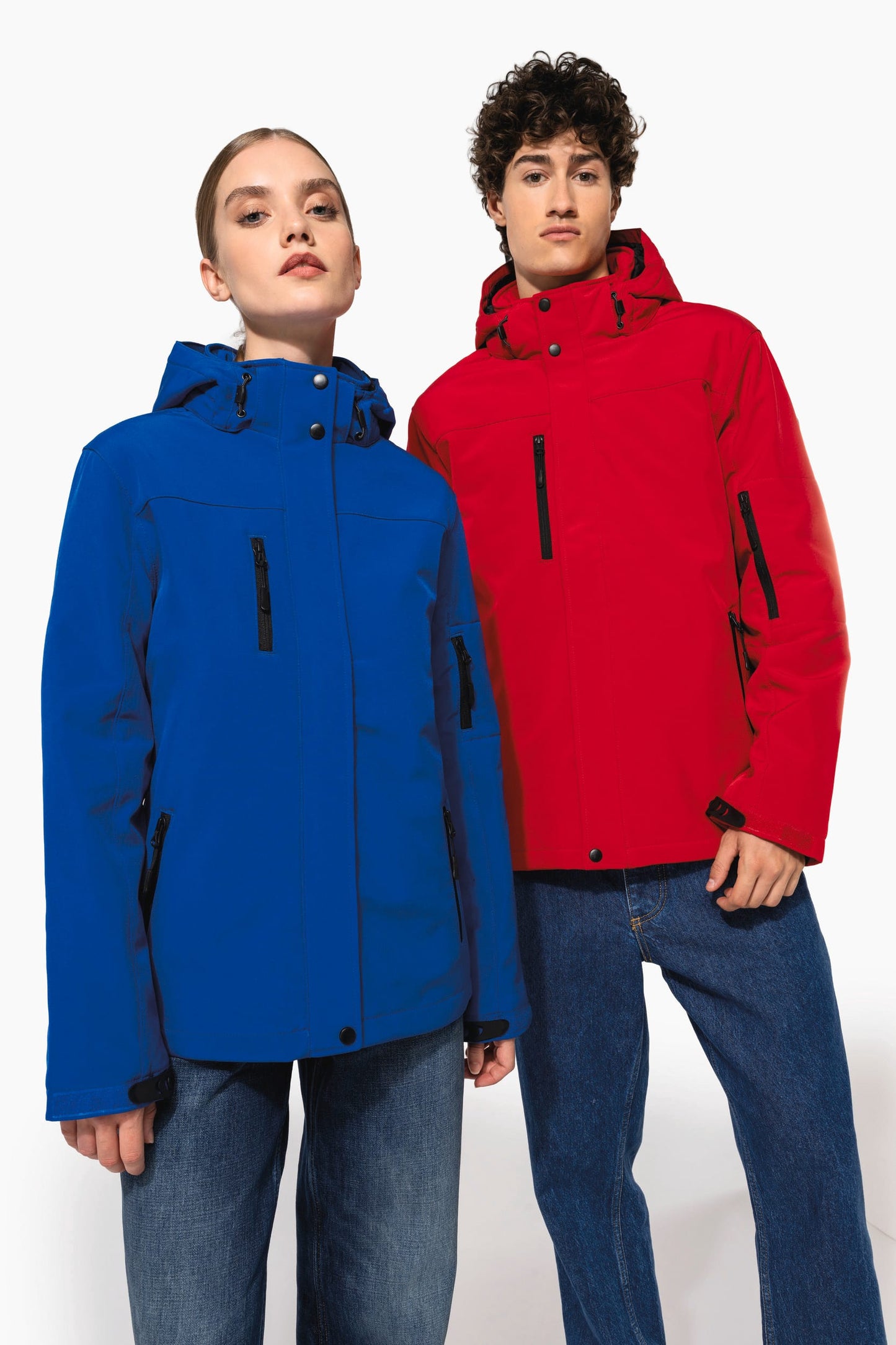 K651 - Parka donna softshell imbottito con cappuccio