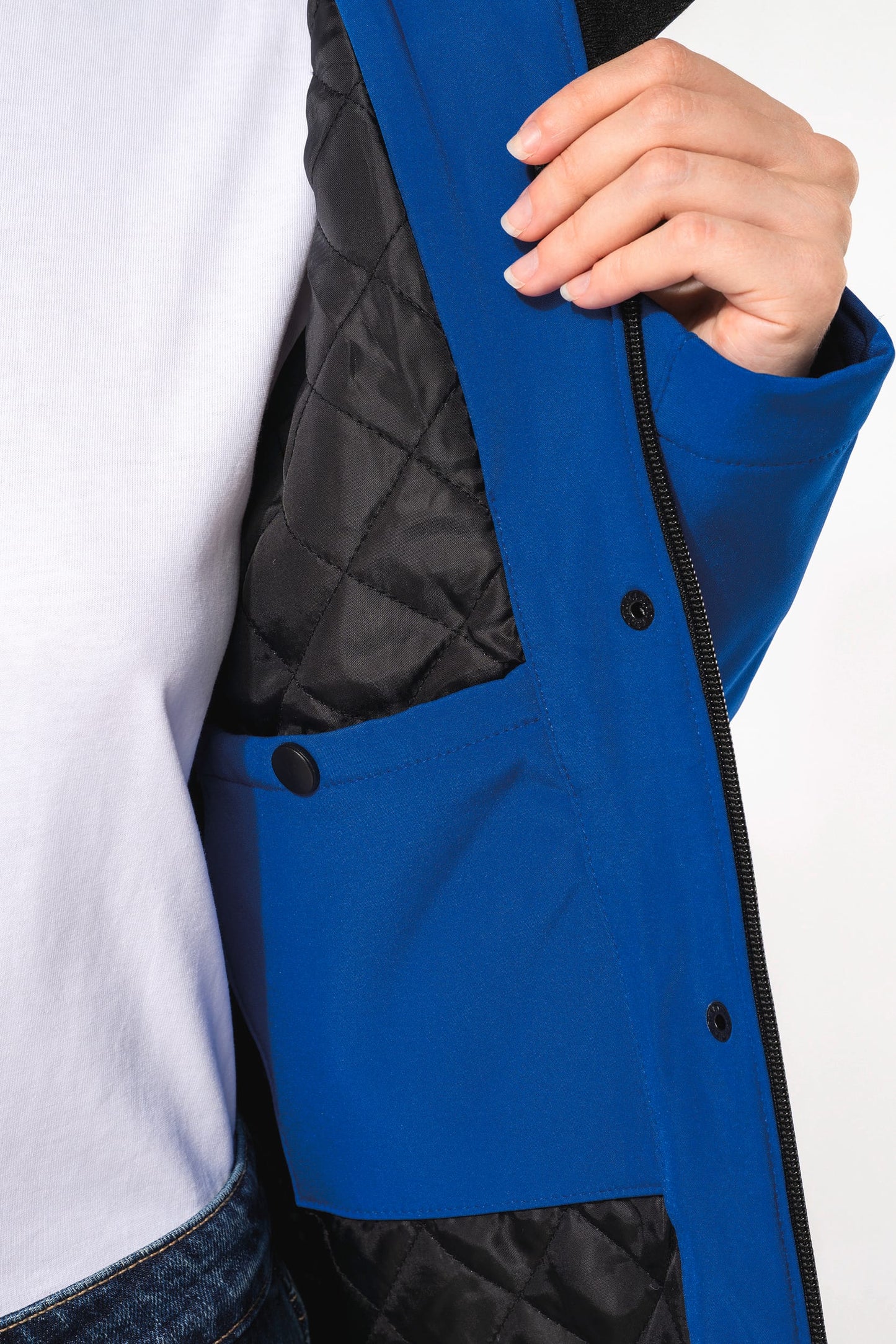K651 - Parka donna softshell imbottito con cappuccio