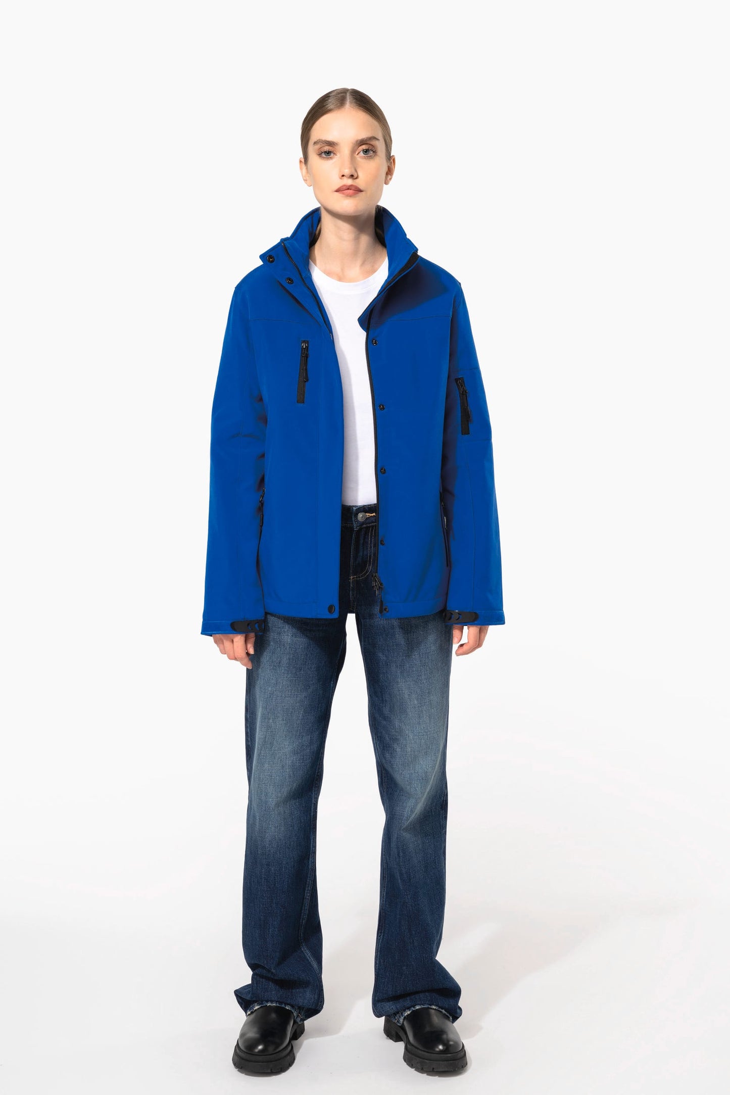 K651 - Parka donna softshell imbottito con cappuccio
