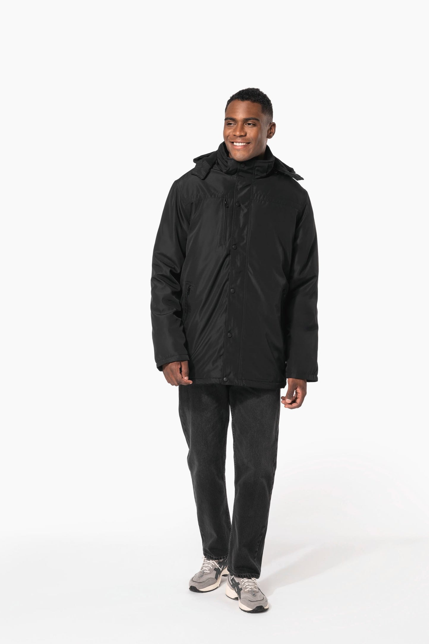 K656 - Parka con cappuccio removibile