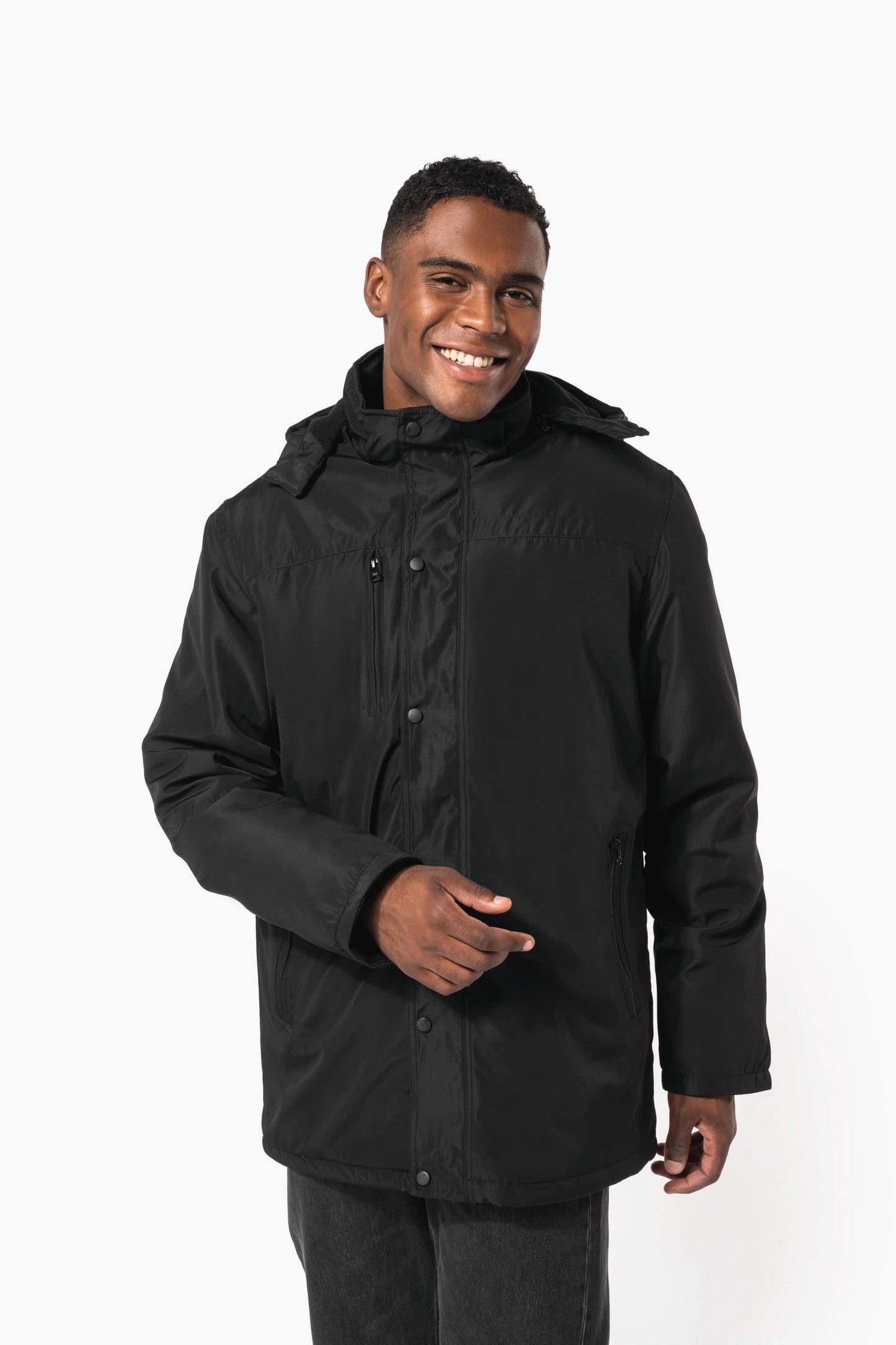 K656 - Parka con cappuccio removibile