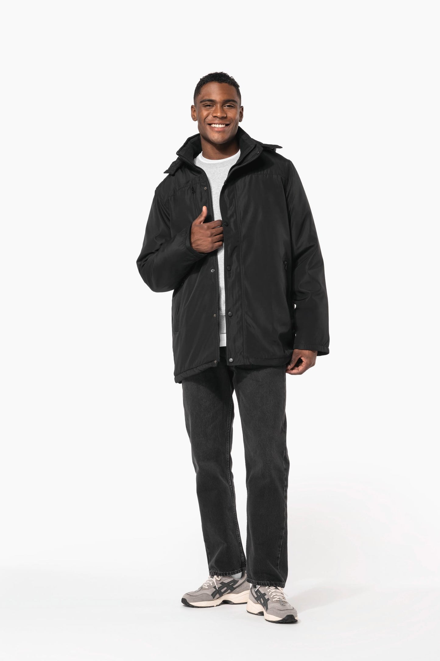 K656 - Parka con cappuccio removibile