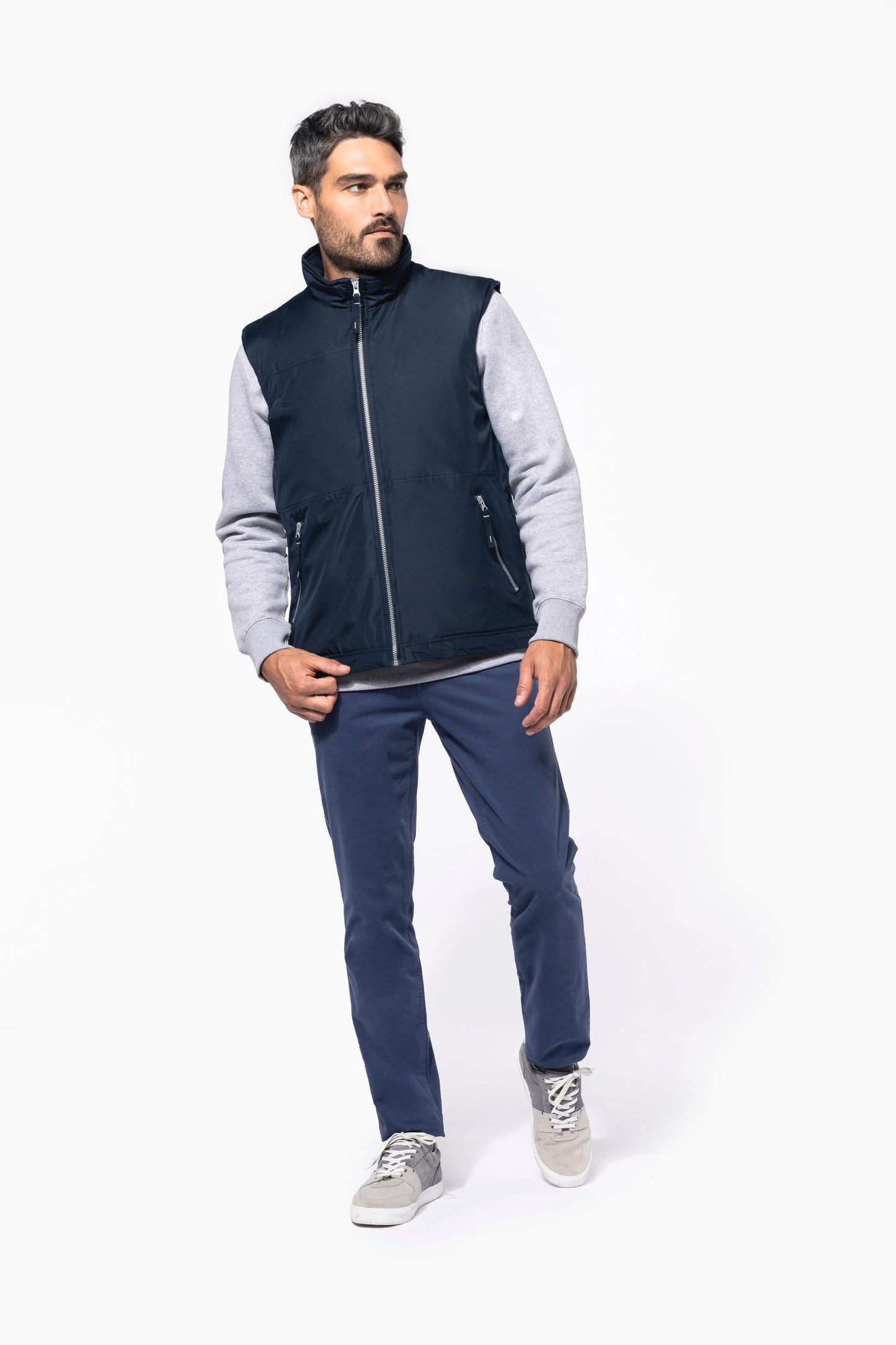K659 - Bodywarmer foderato in pile uomo