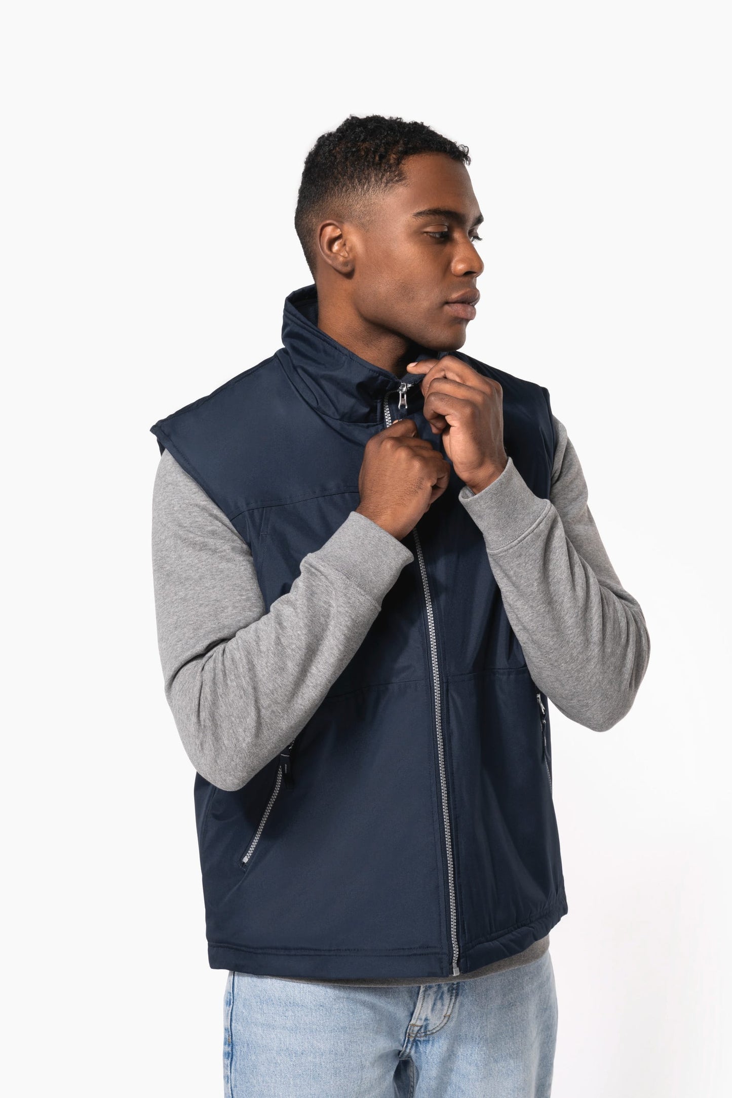 K659 - Bodywarmer foderato in pile uomo