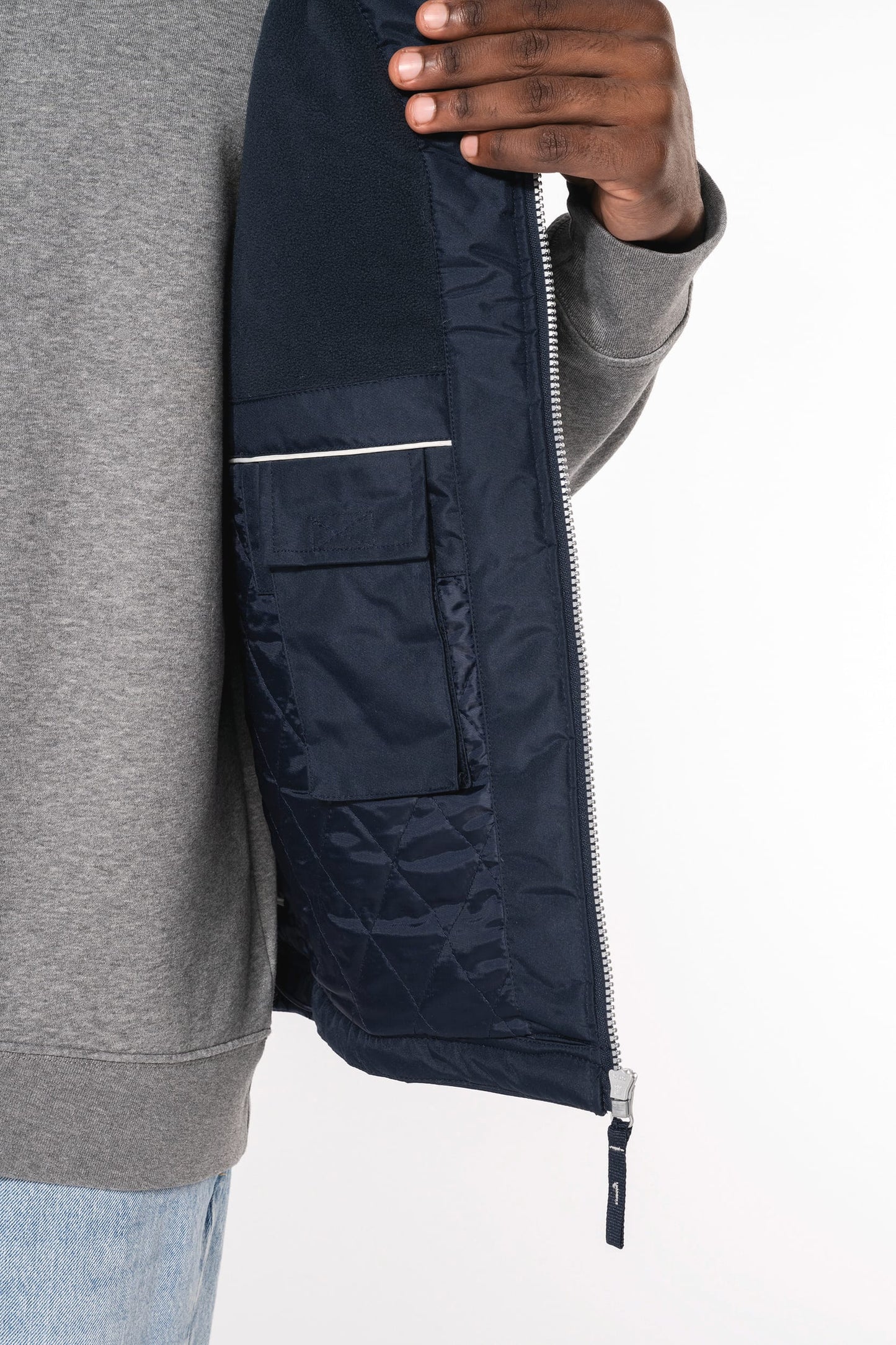 K659 - Bodywarmer foderato in pile uomo