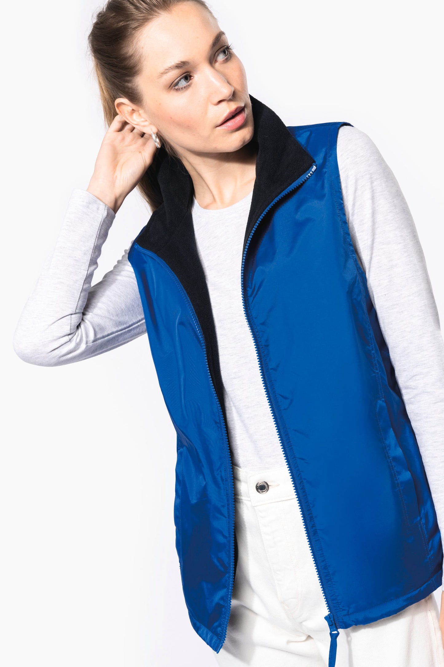 K679 - Bodywarmer foderato in pile unisex