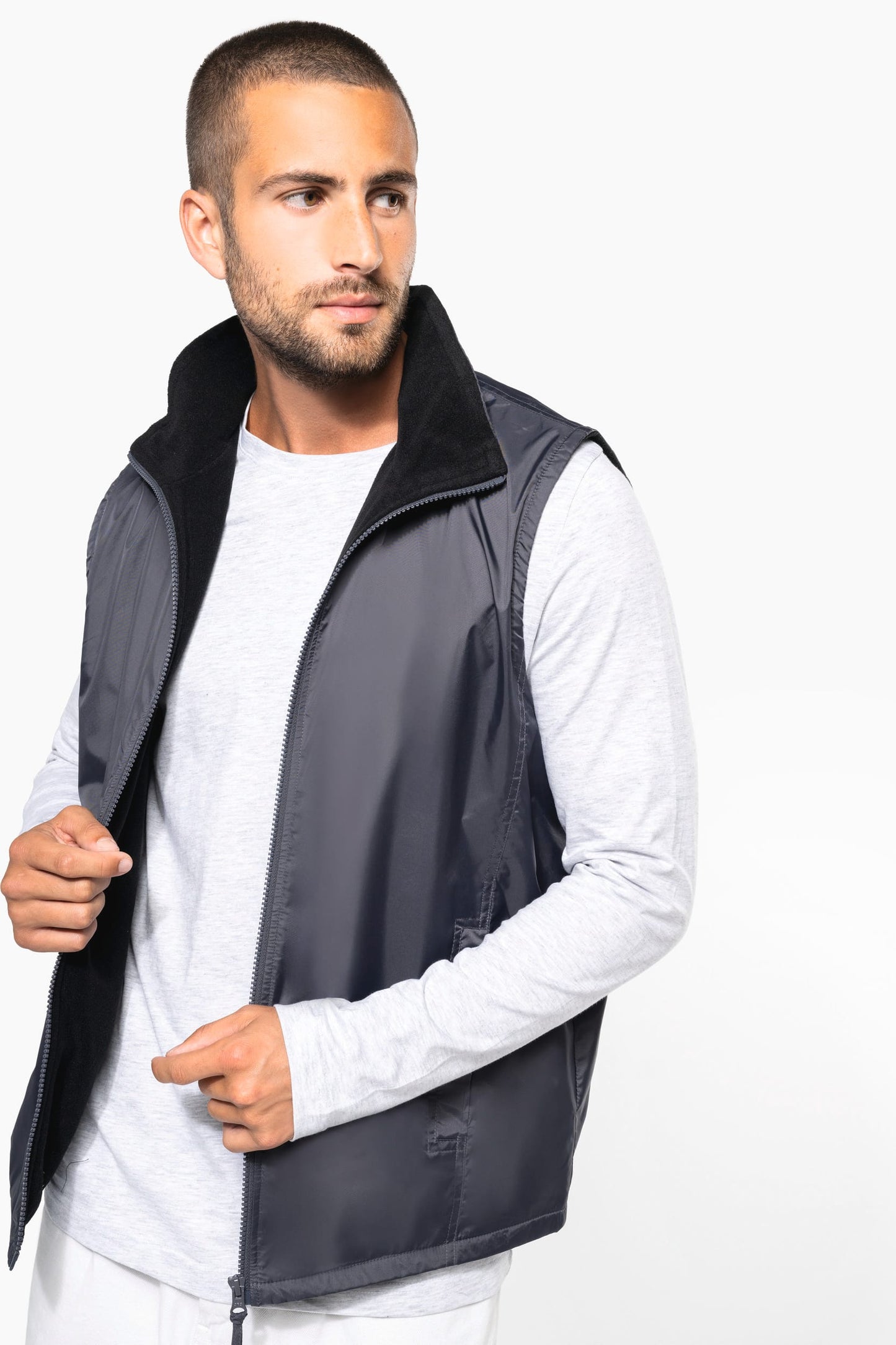 K679 - Bodywarmer foderato in pile unisex