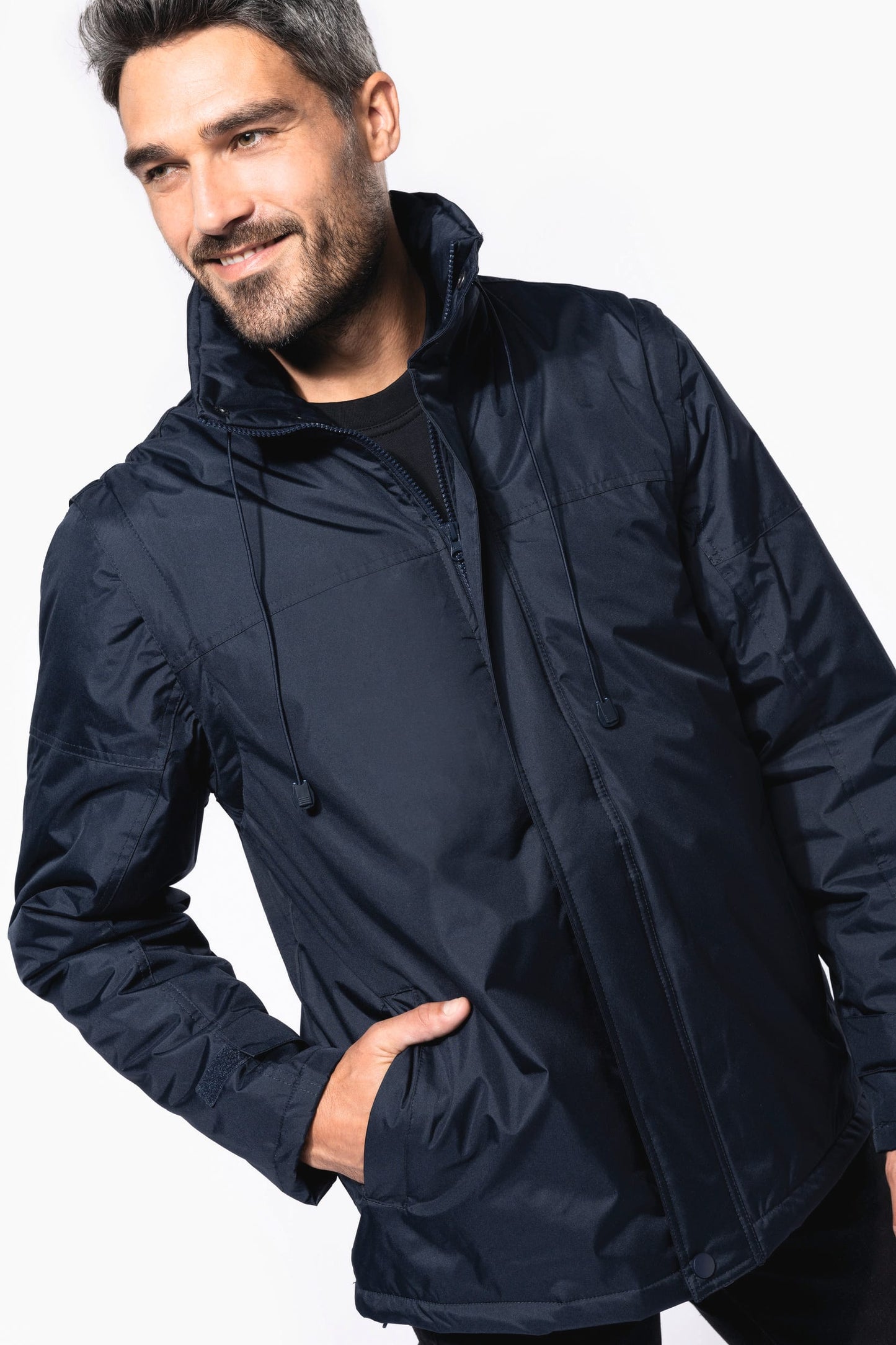 K693 - Giubbotto maniche staccabili uomo