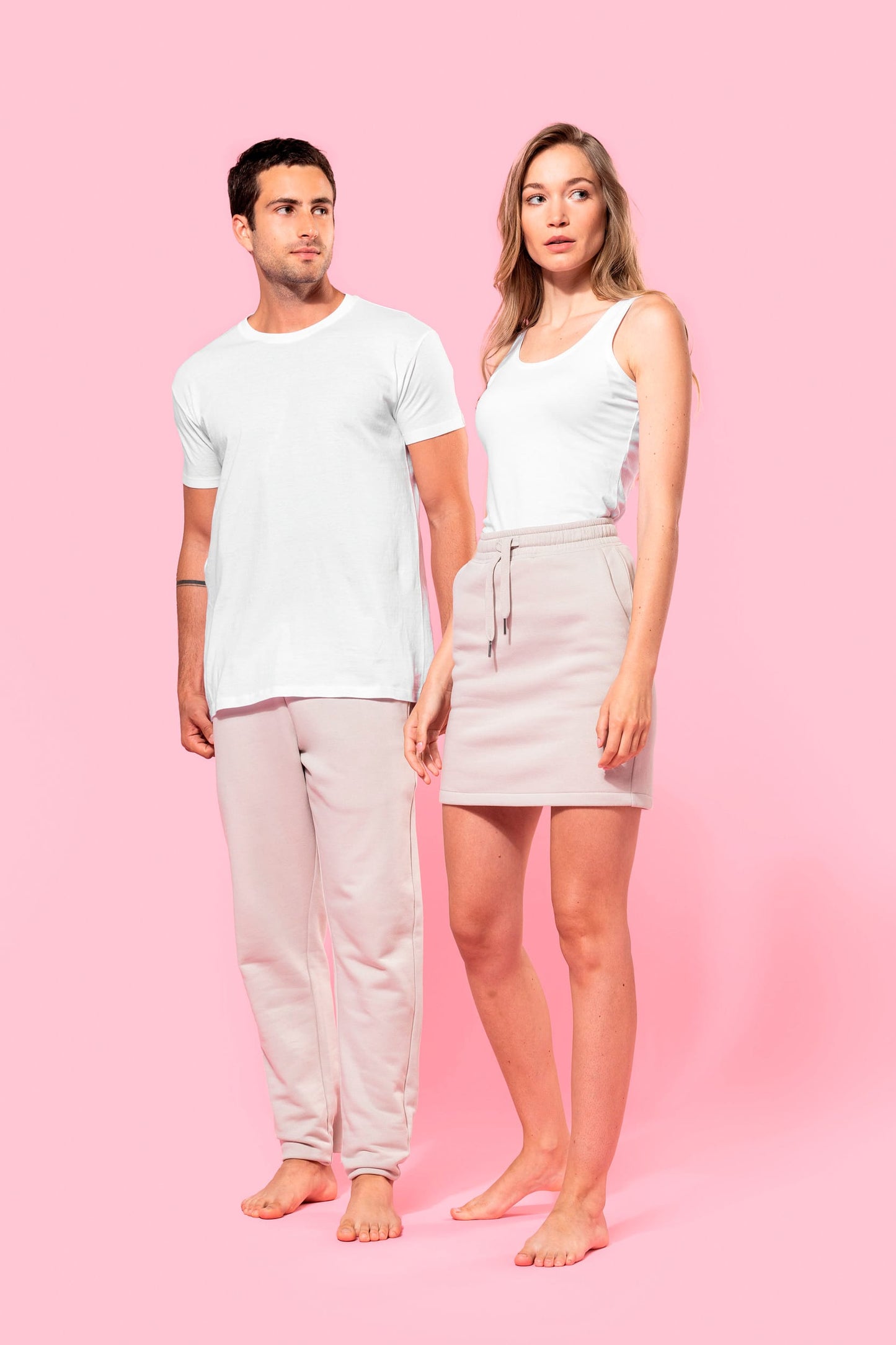 K7020C - Gonna donna in felpa ecosostenibile