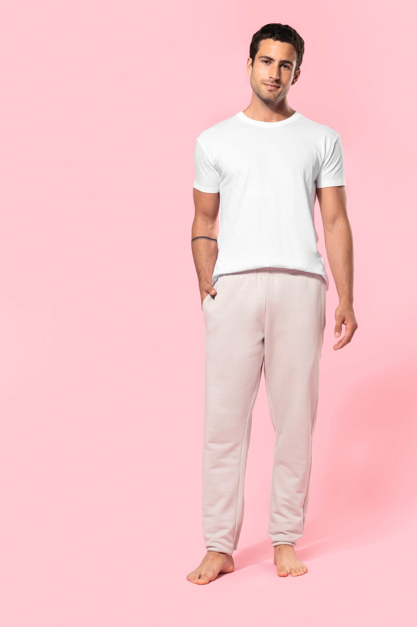K7025A - Pantaloni ecosostenibili in felpa uomo