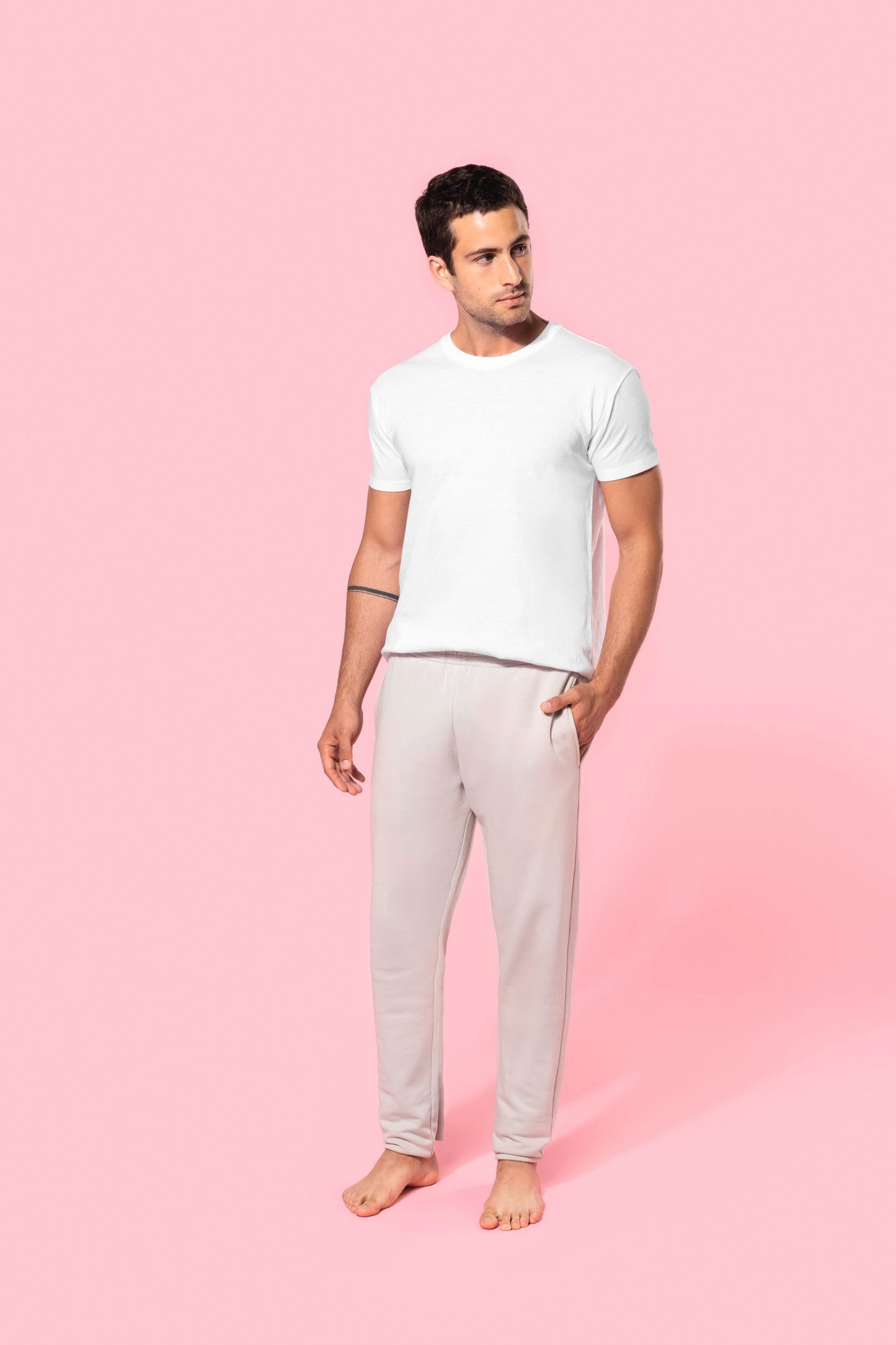 K7025A - Pantaloni ecosostenibili in felpa uomo