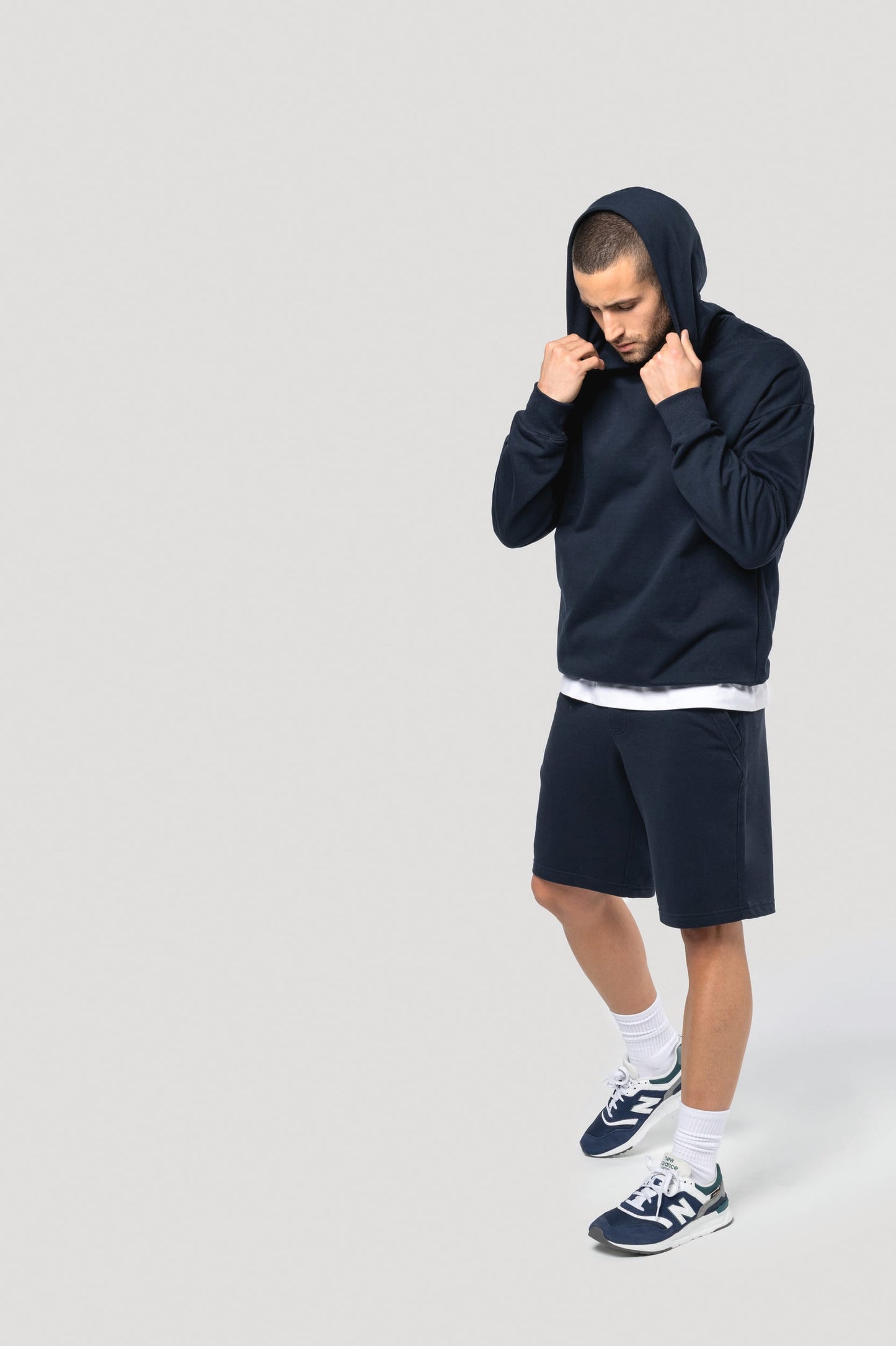 K710 - Bermuda unisex in French Terry NON GARZATA