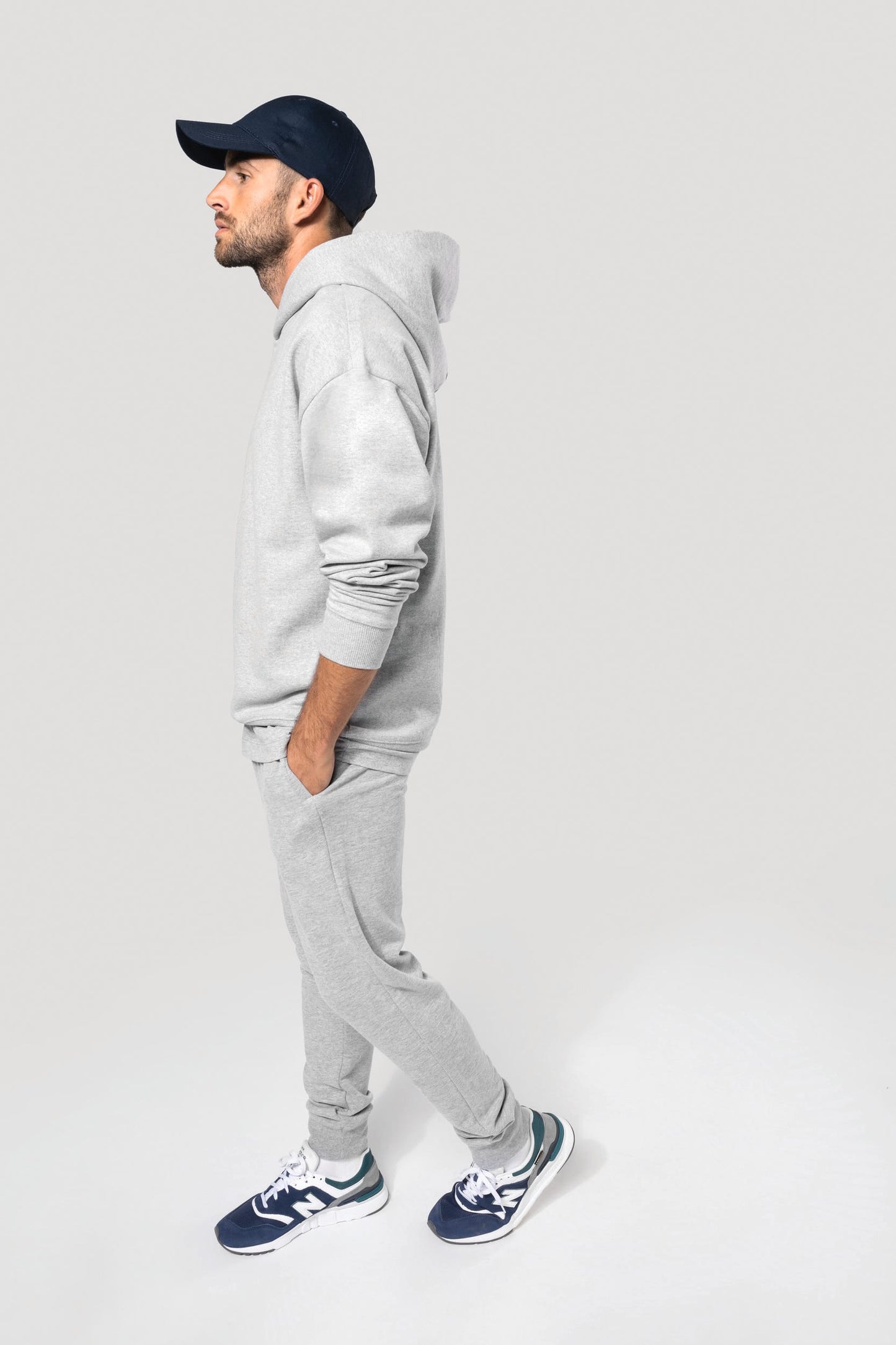 K758 - Pantaloni uomo in felpa non garzata ecosostenibili