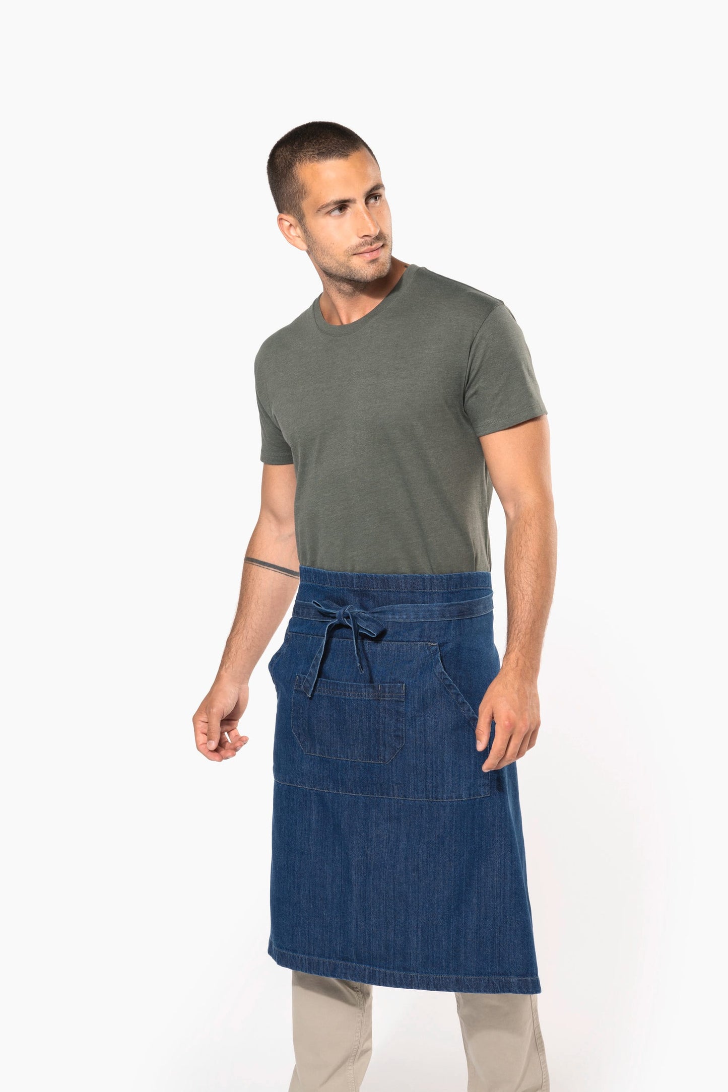 K887 - Grembiule lungo in cotone