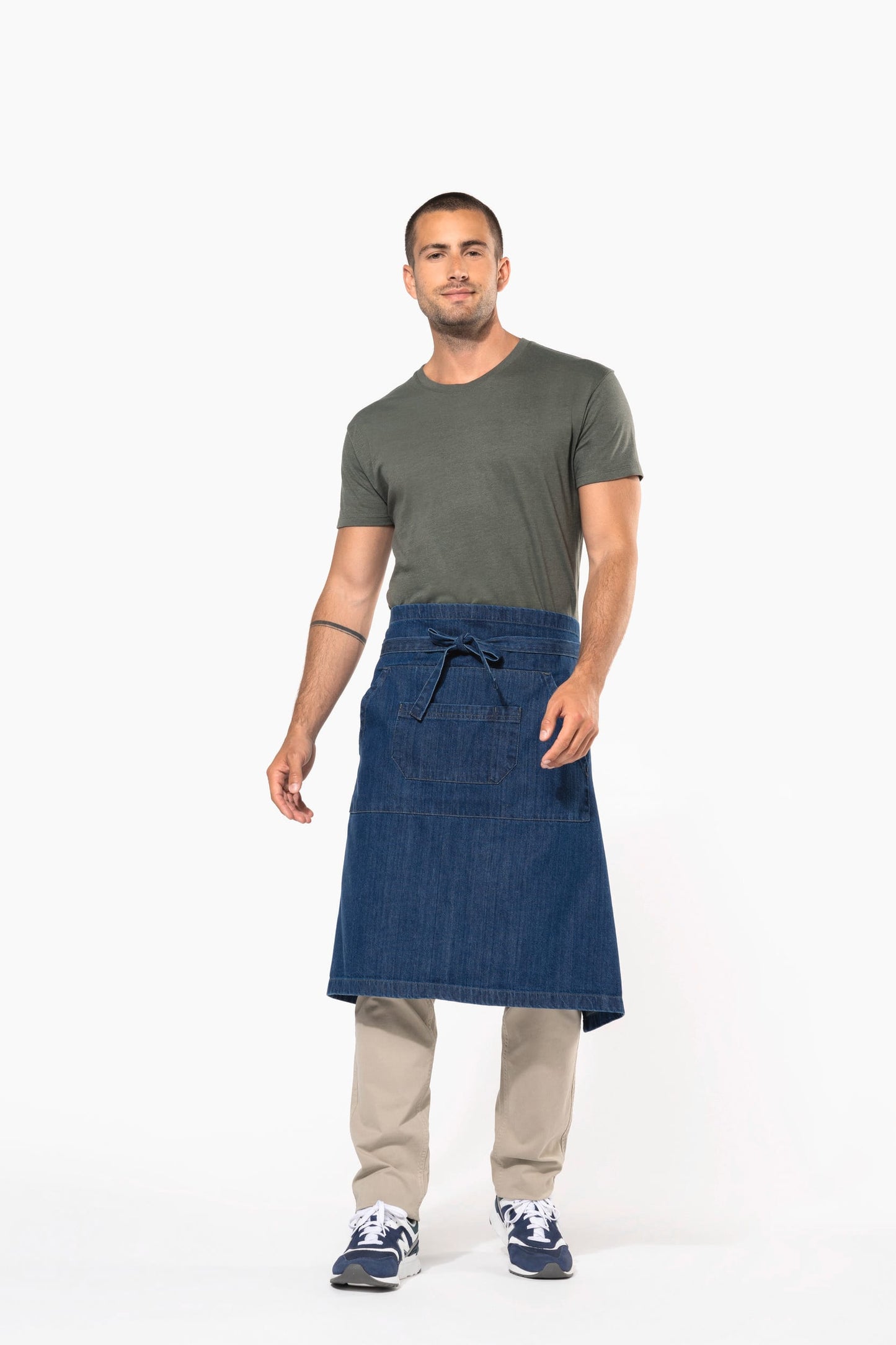 K887 - Grembiule lungo in cotone