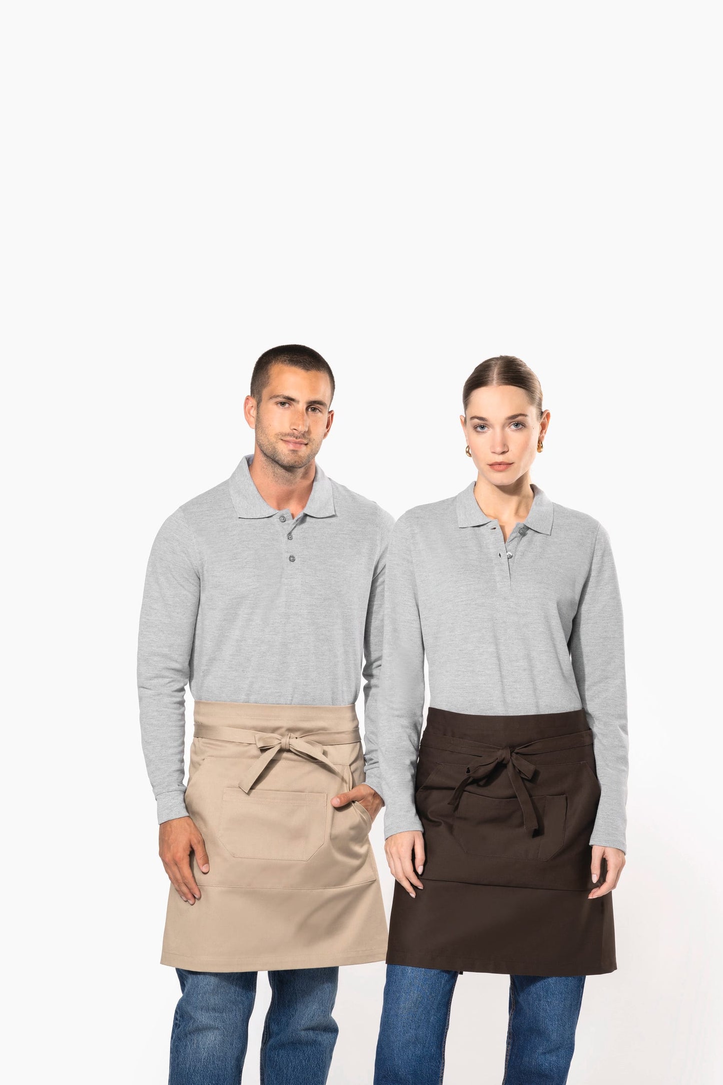 K898 - Grembiule mezza lunghezza in cotone