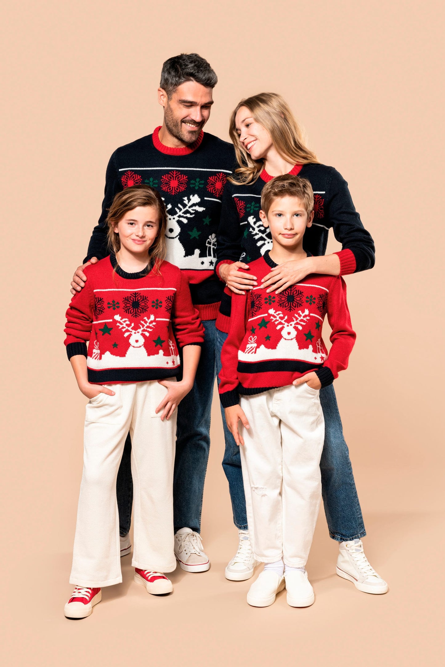 K9012 - Pullover girocollo bambino natalizio