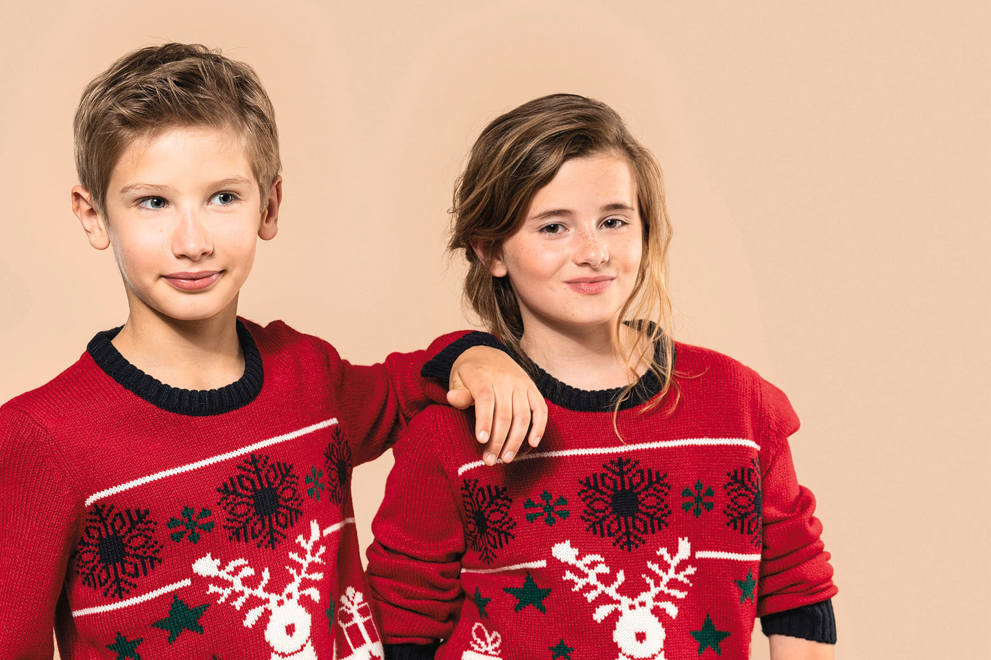 K9012 - Pullover girocollo bambino natalizio