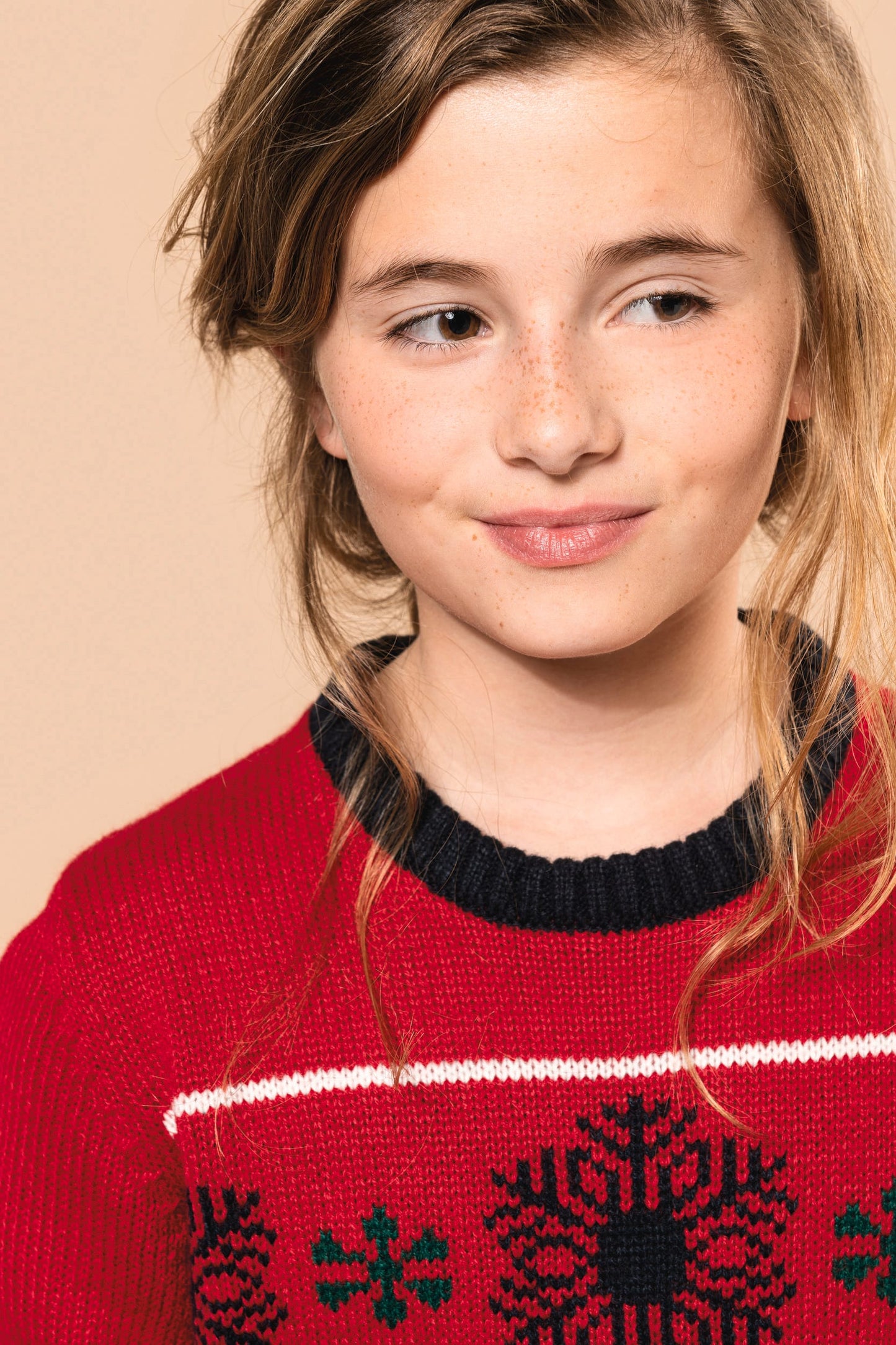 K9012 - Pullover girocollo bambino natalizio