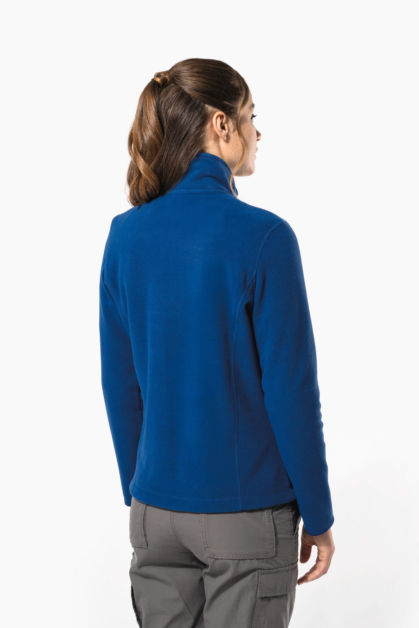 K907A - Giacca micropile con zip donna