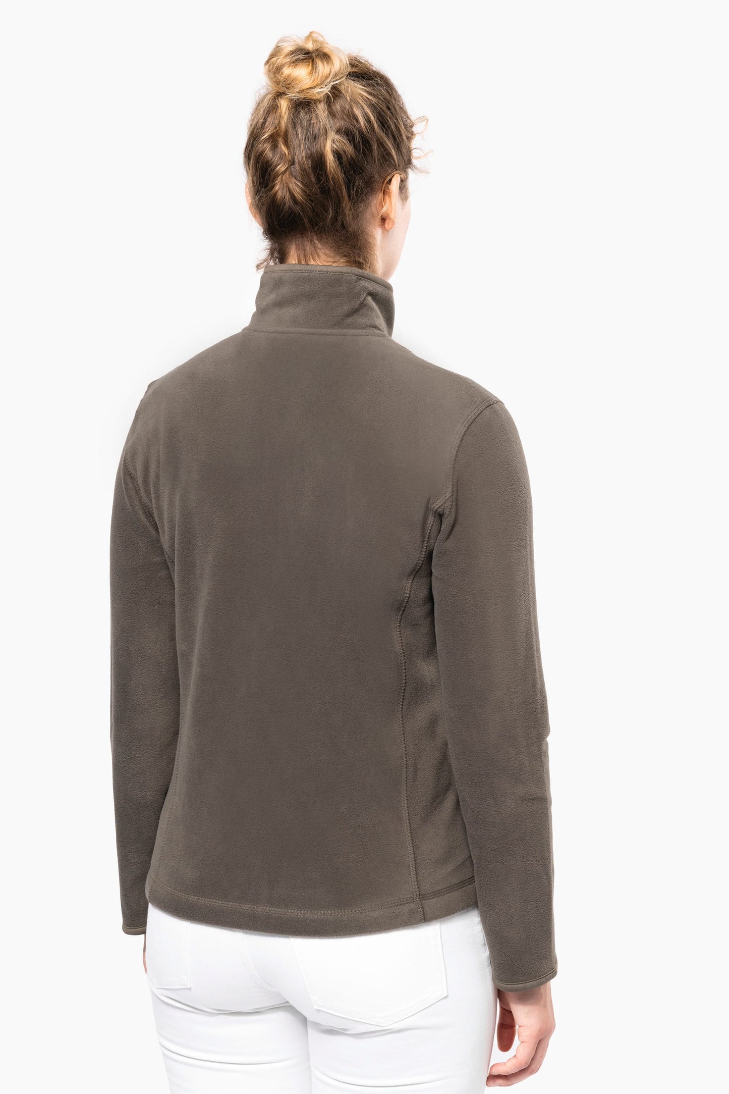 K907A - Giacca micropile con zip donna