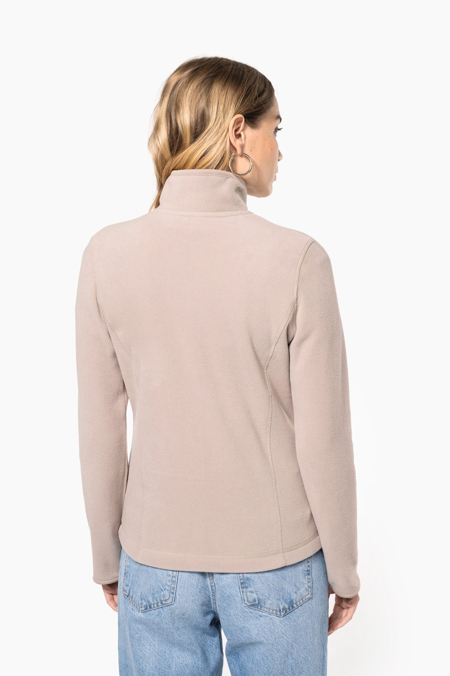 K907A - Giacca micropile con zip donna