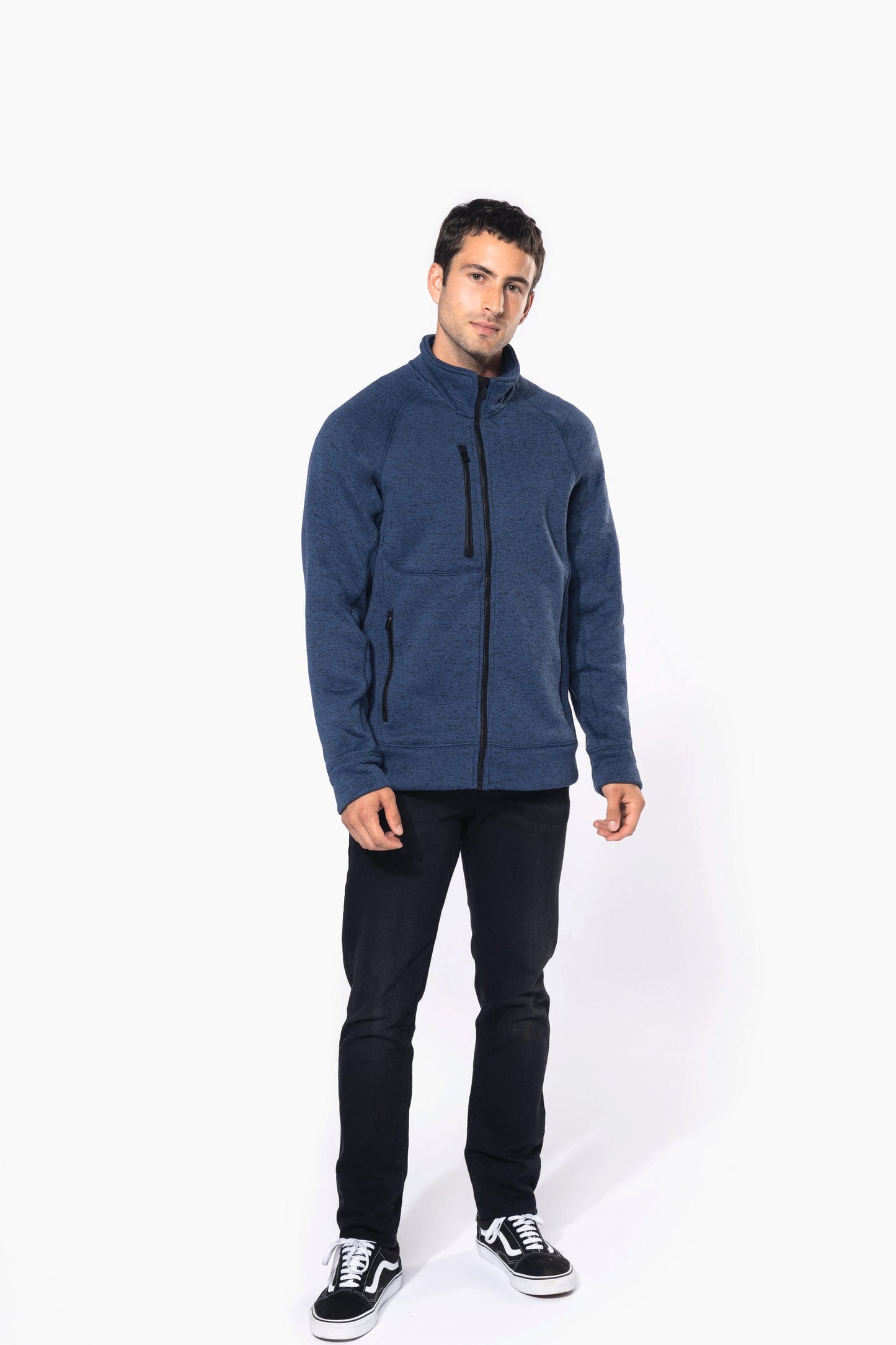 K9106 - Giacca screziata uomo full zip