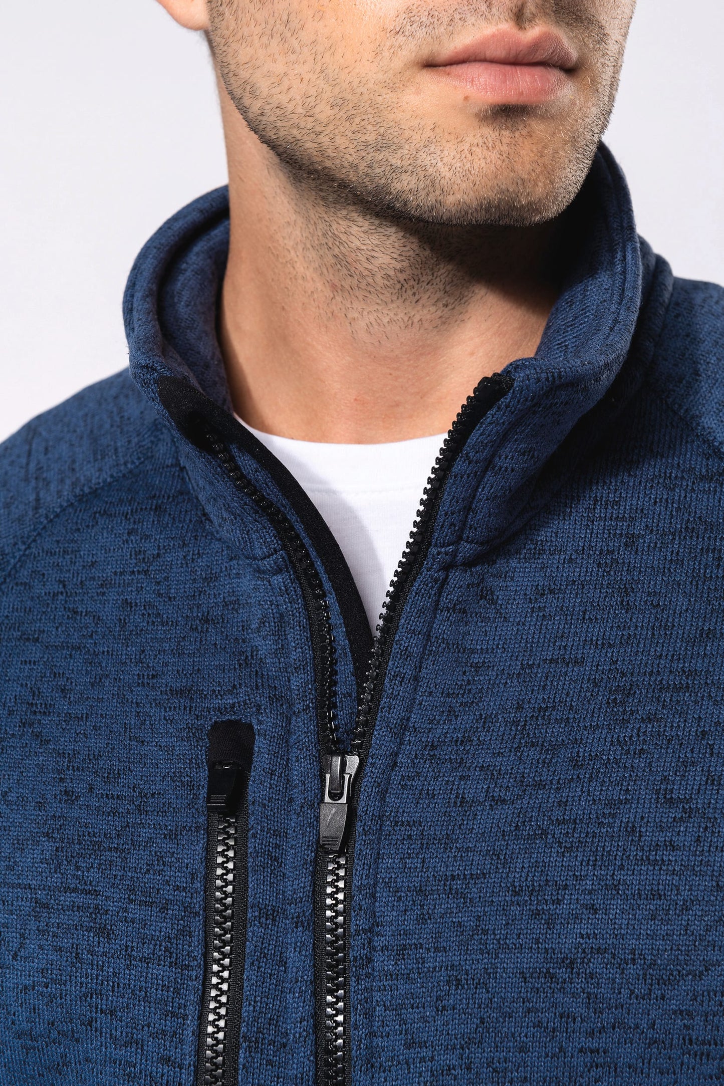 K9106 - Giacca screziata uomo full zip