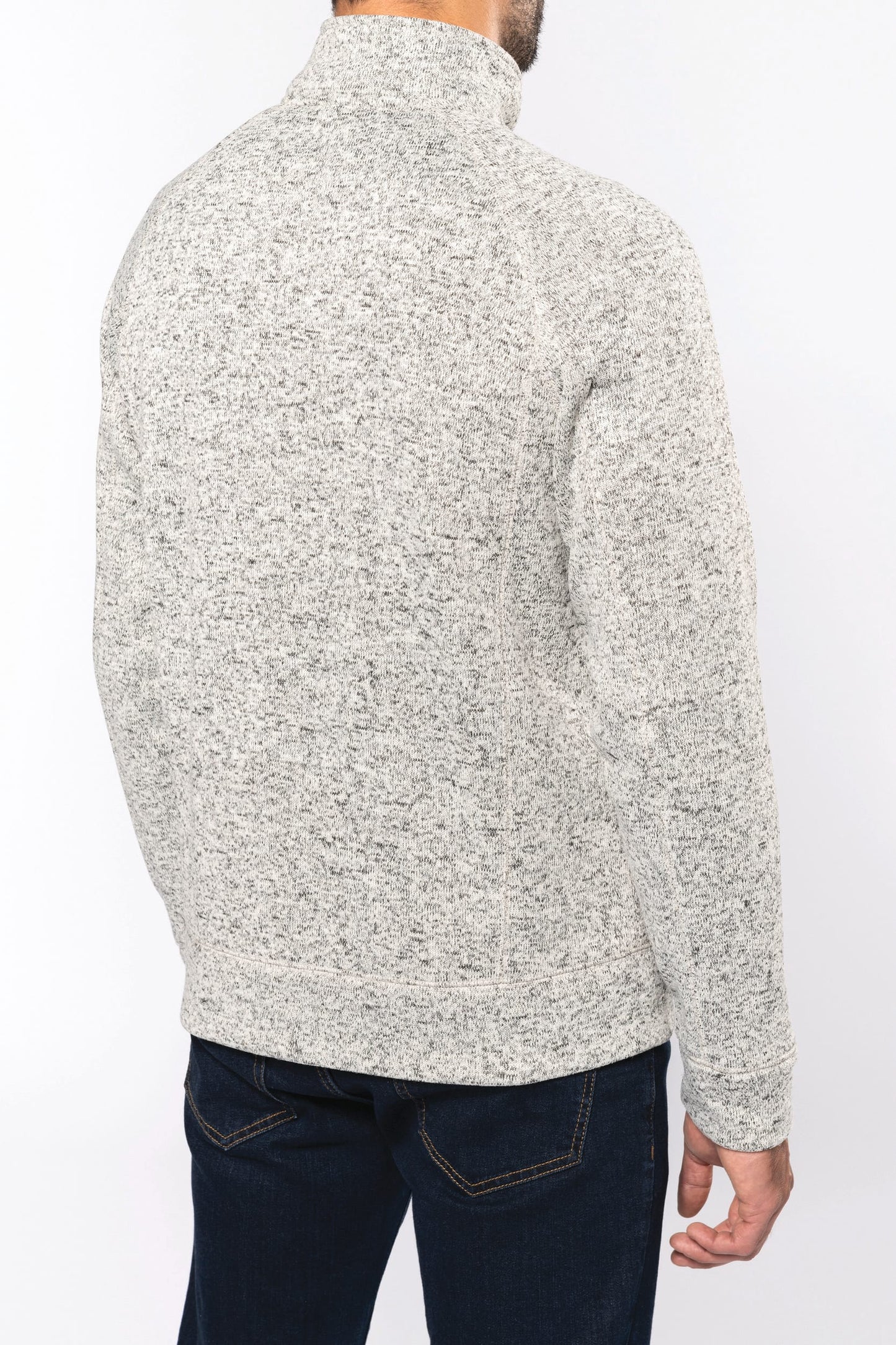 K9106 - Giacca screziata uomo full zip