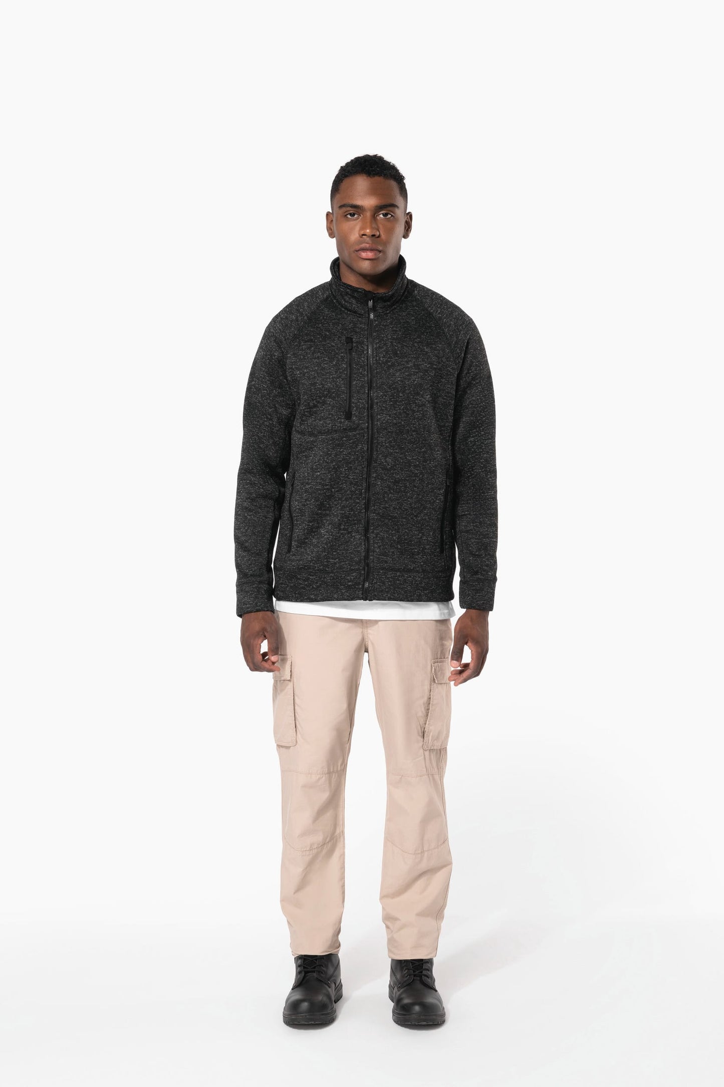 K9106 - Giacca screziata uomo full zip
