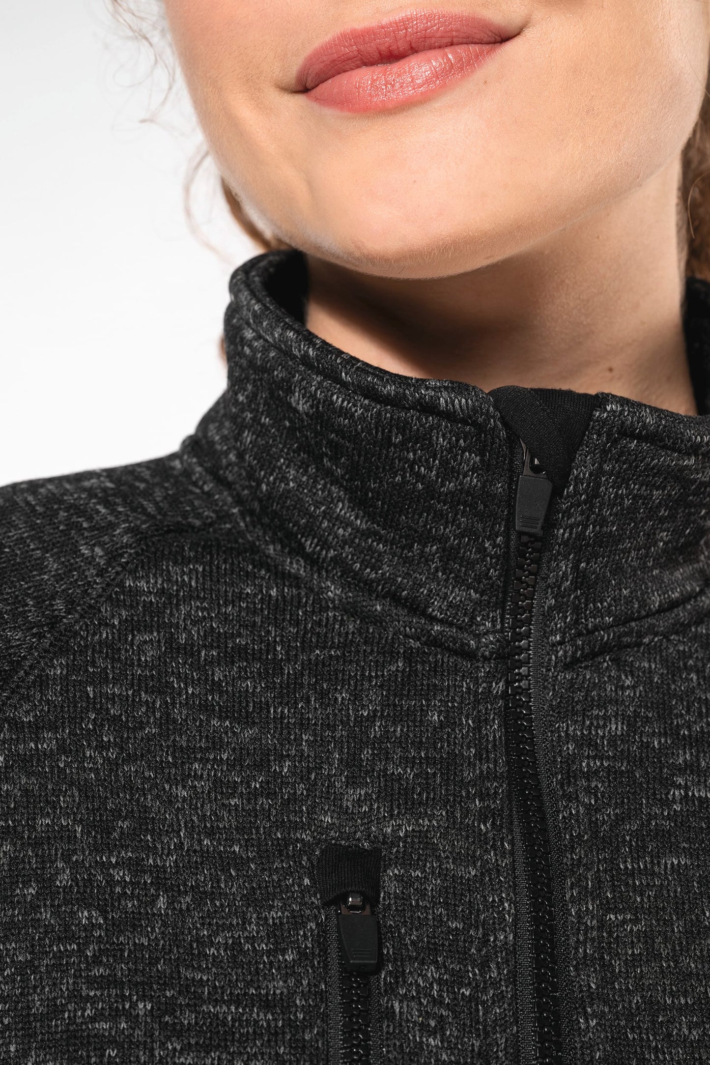 K9107 - Giacca screziata donna full zip