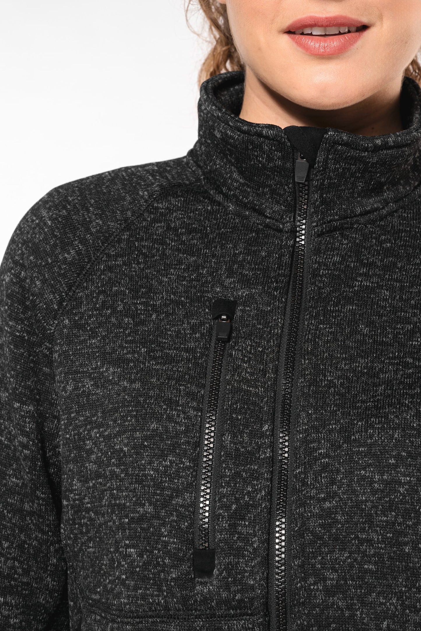 K9107 - Giacca screziata donna full zip