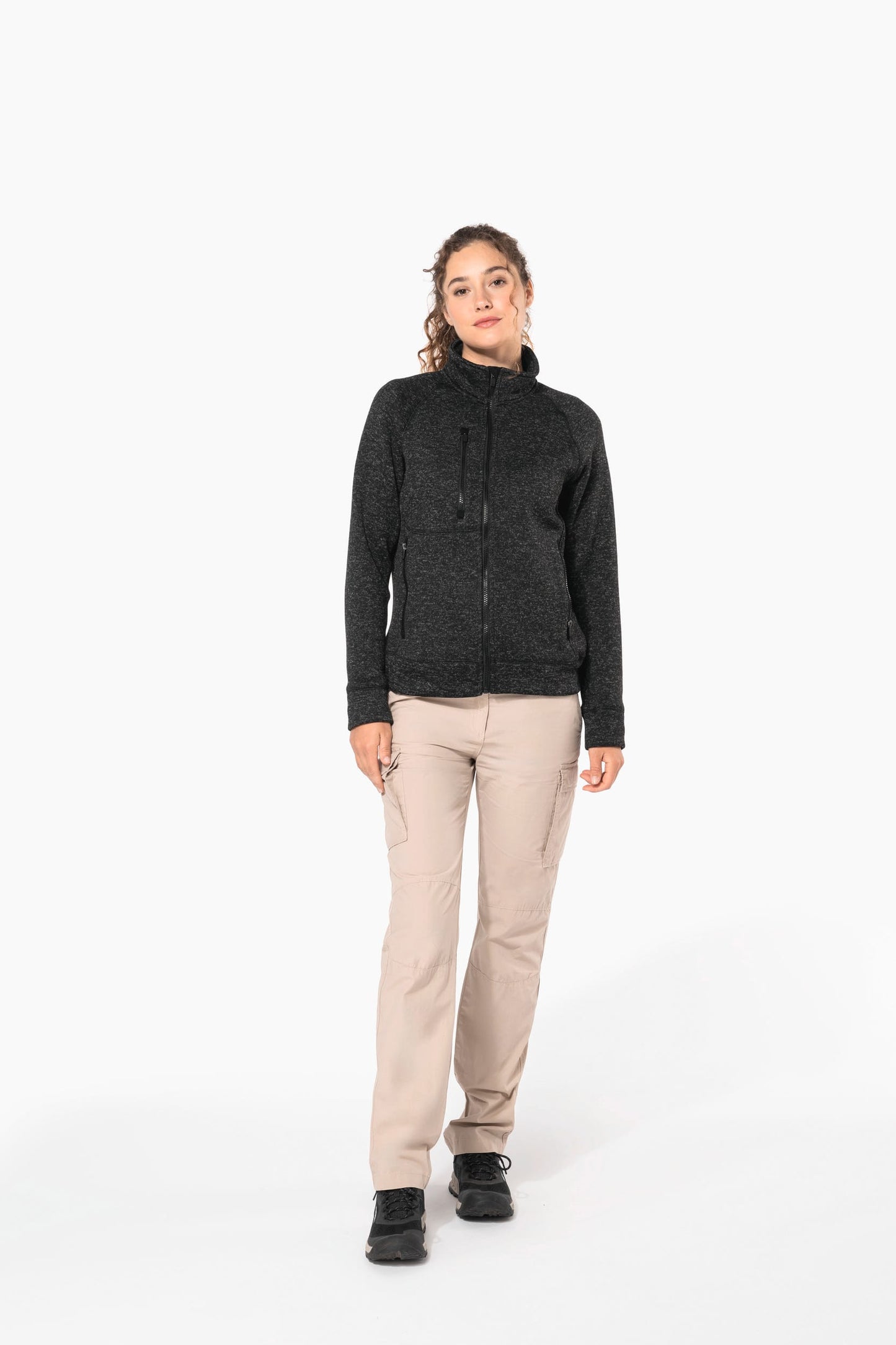 K9107 - Giacca screziata donna full zip