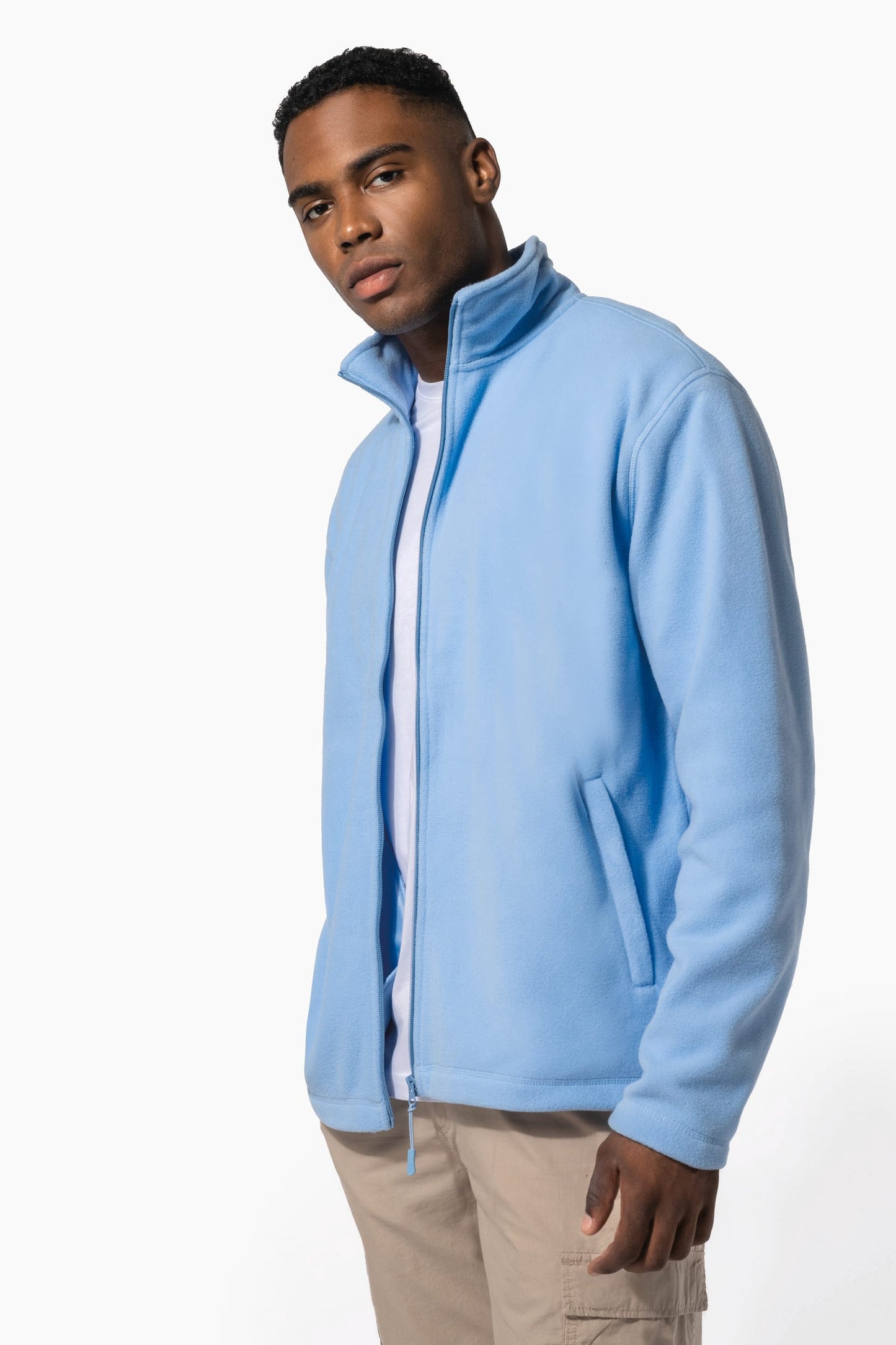 K911CC - Giacca micropile con zip uomo