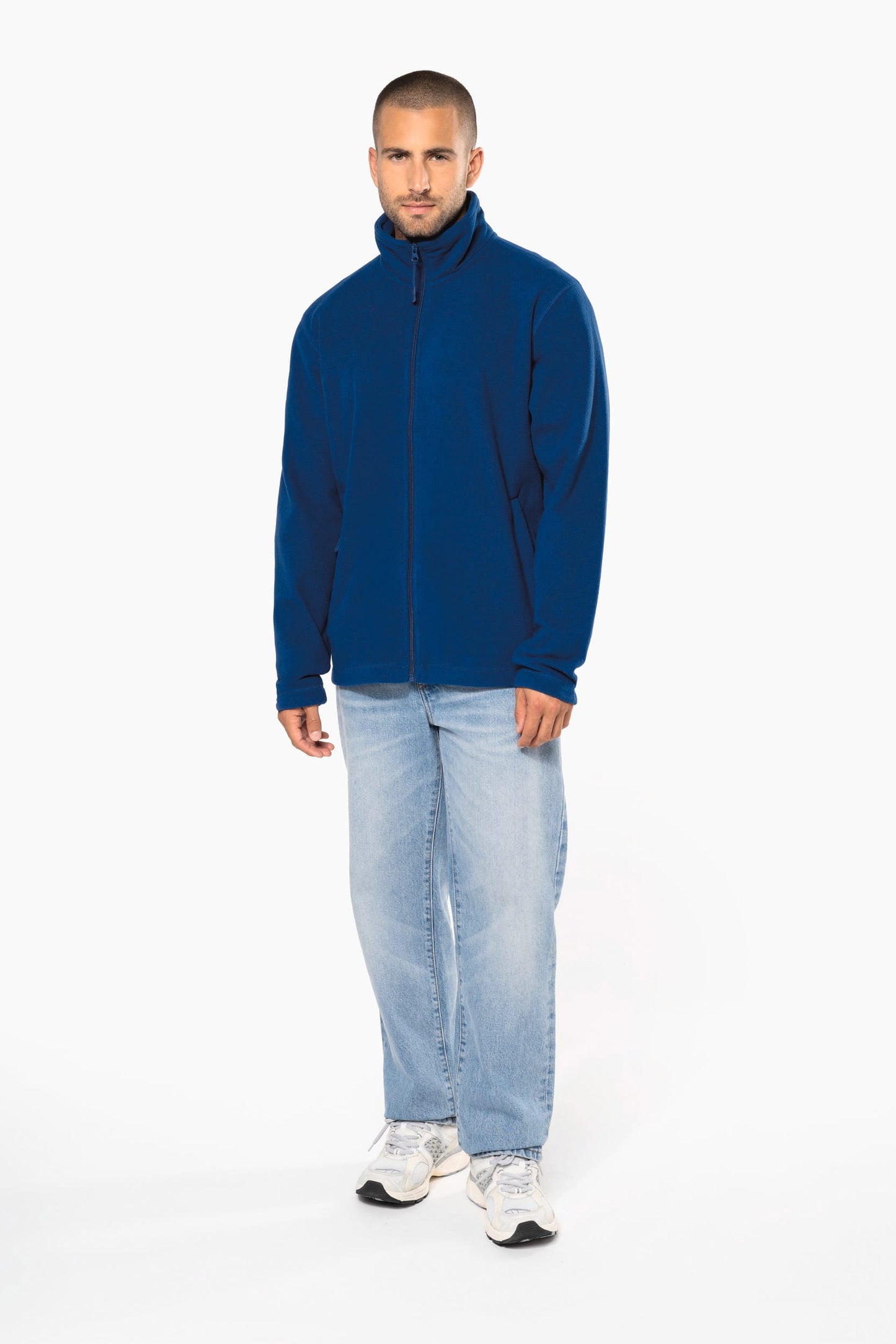 K911CC - Giacca micropile con zip uomo