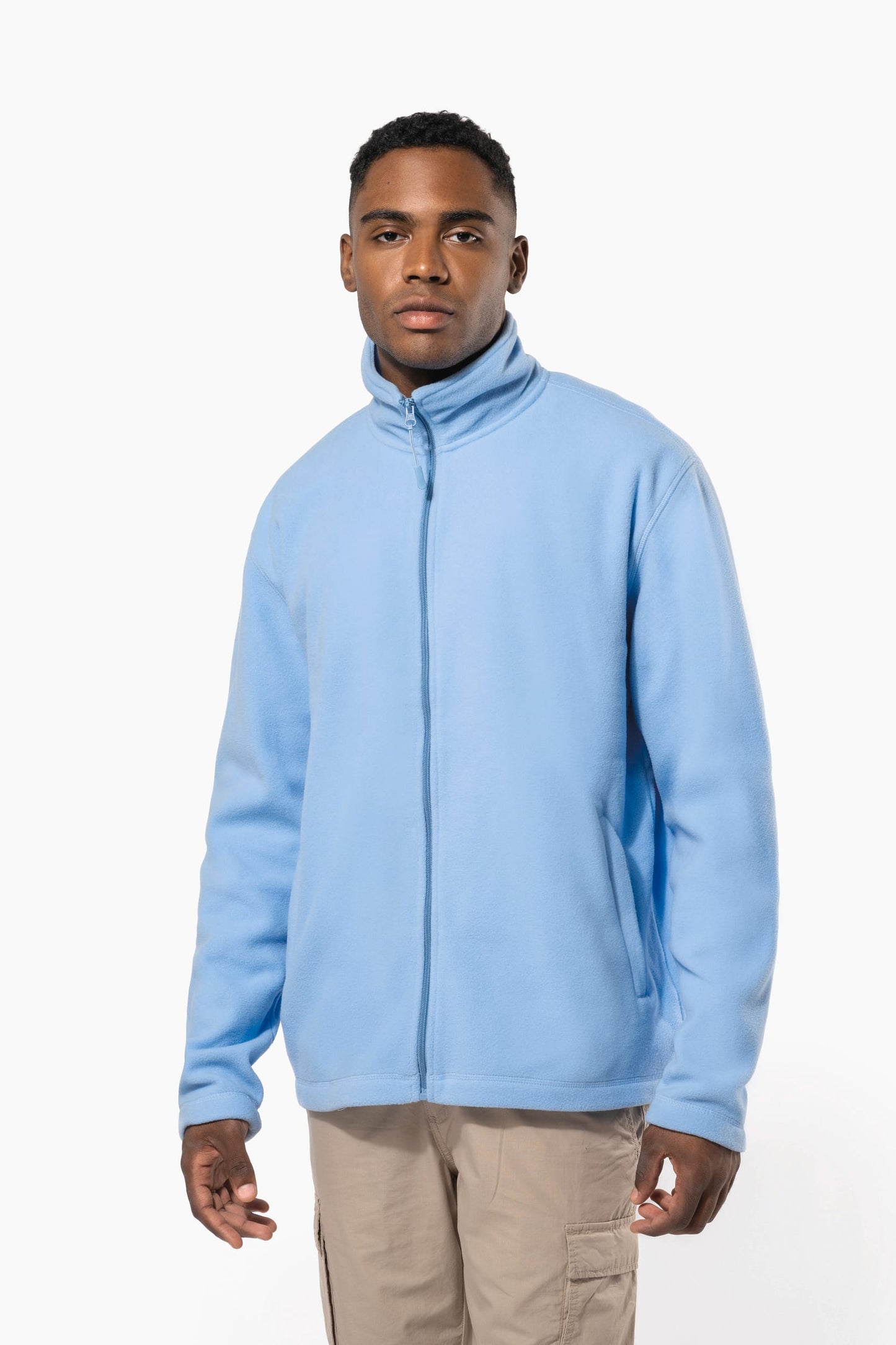 K911CC - Giacca micropile con zip uomo