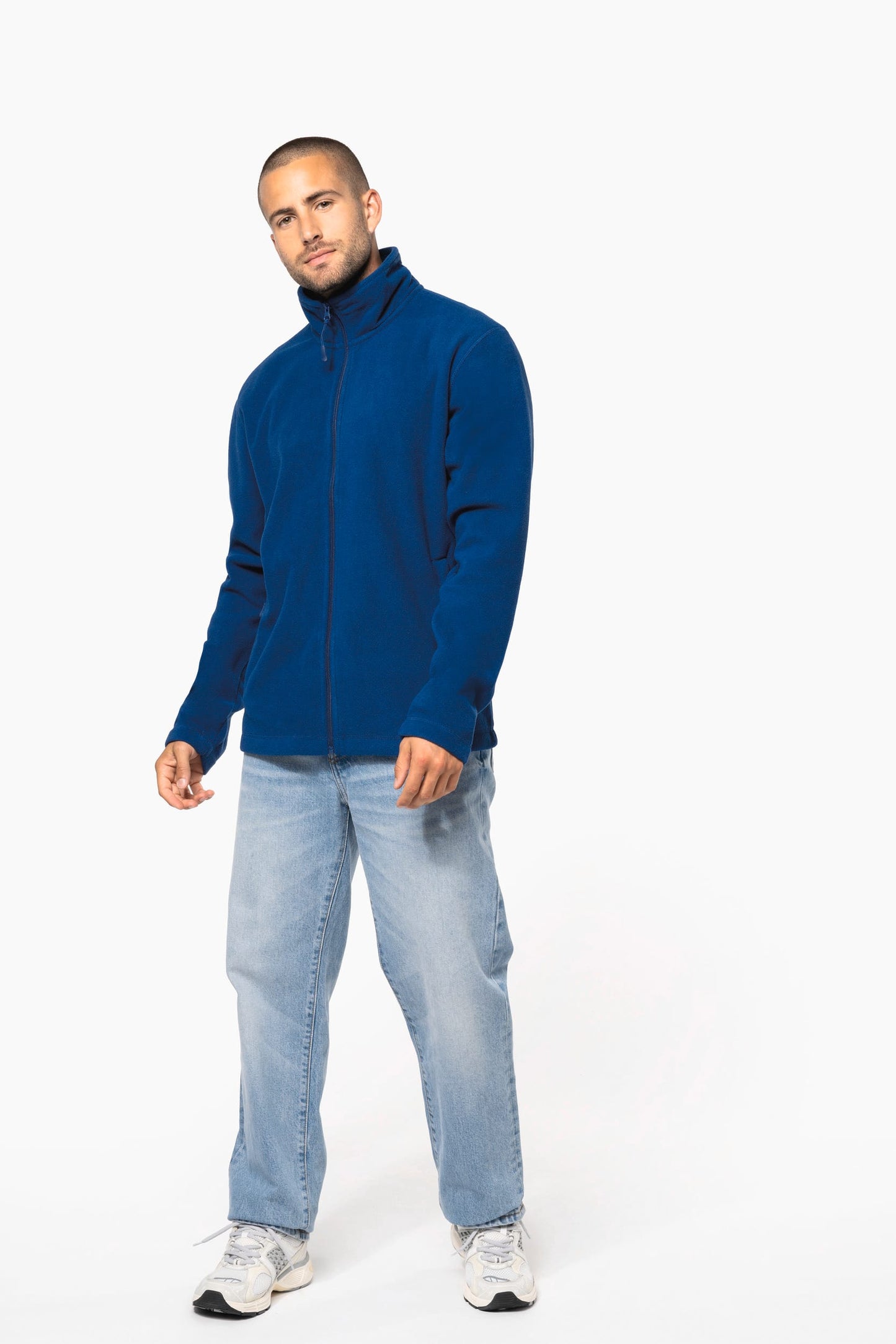 K911A - Giacca micropile con zip uomo