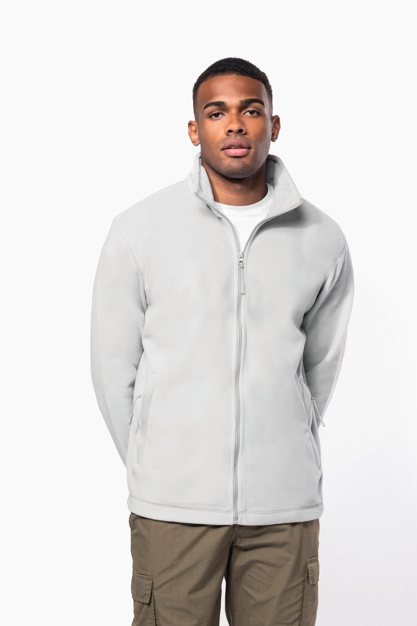 K911CC - Giacca micropile con zip uomo