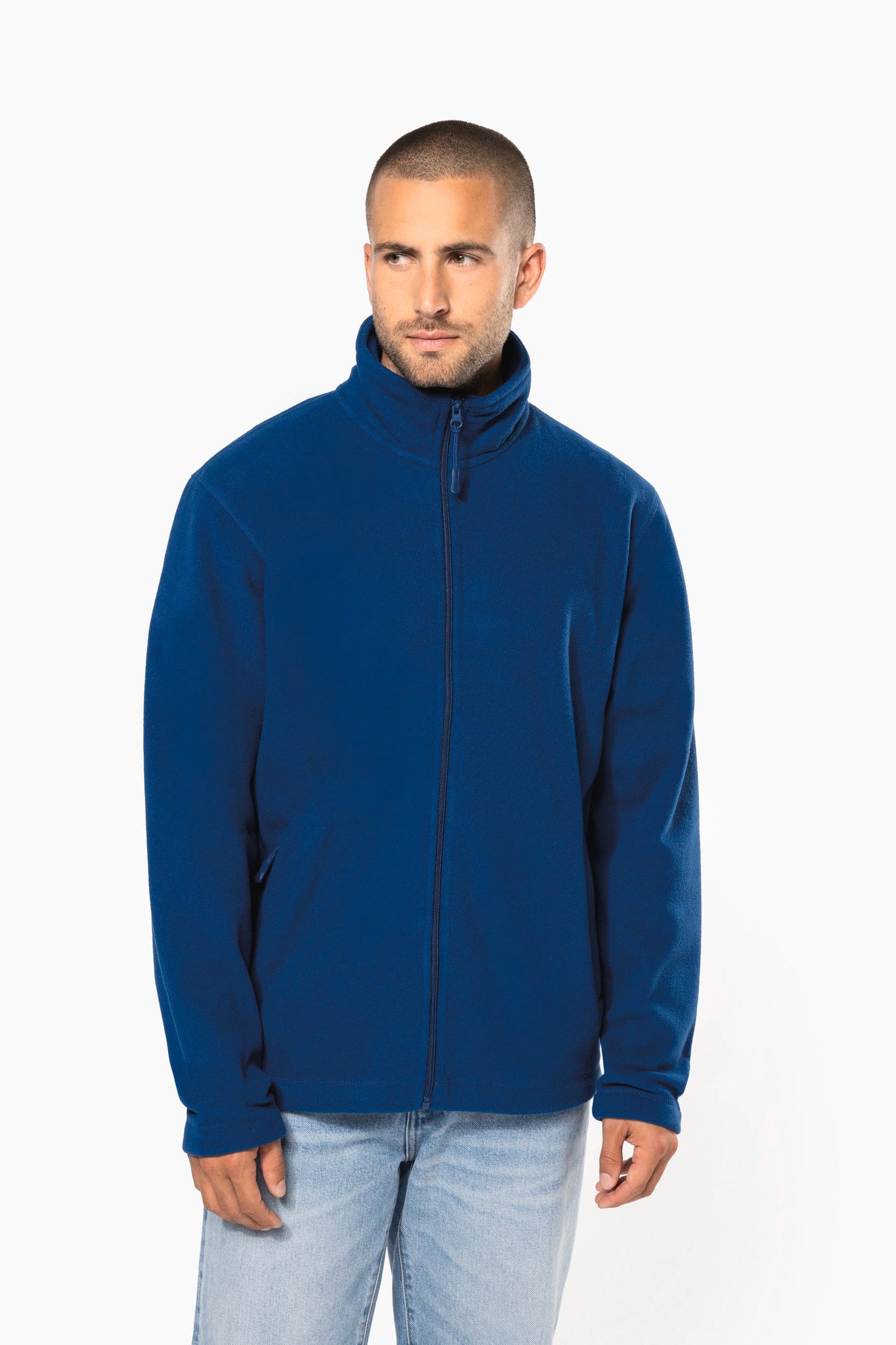 K911A - Giacca micropile con zip uomo
