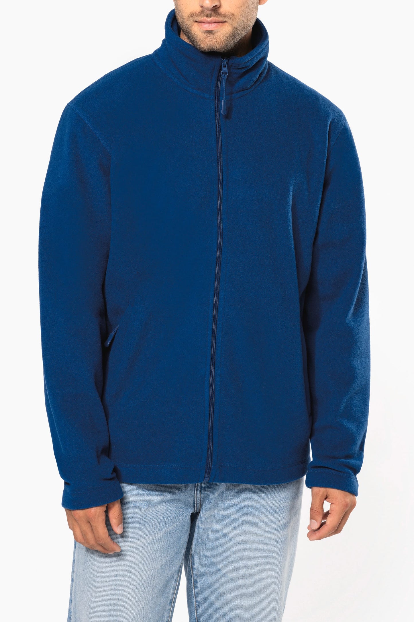 K911A - Giacca micropile con zip uomo